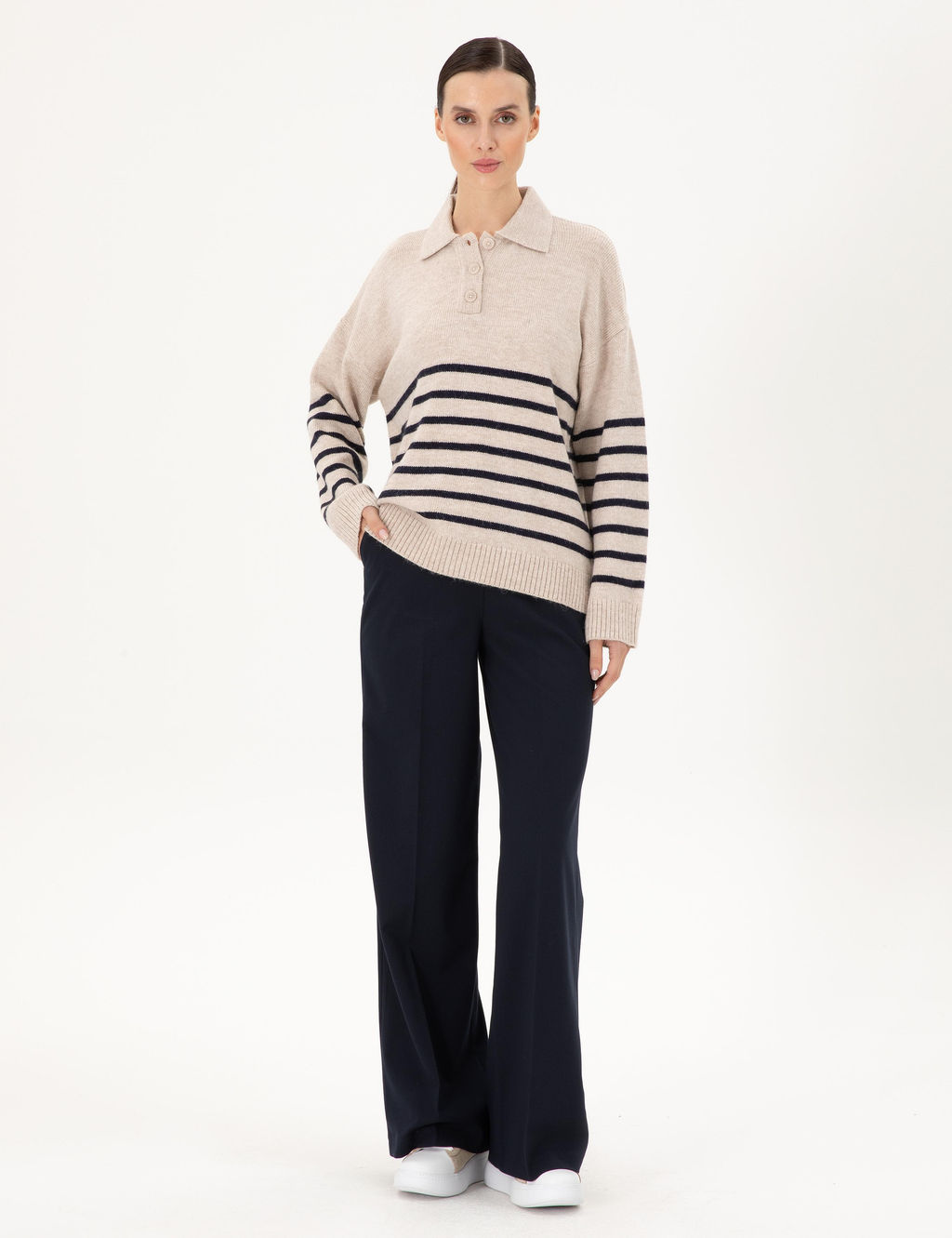 Ekru Comfort Fit Kazak - Pierre cardin фото 4