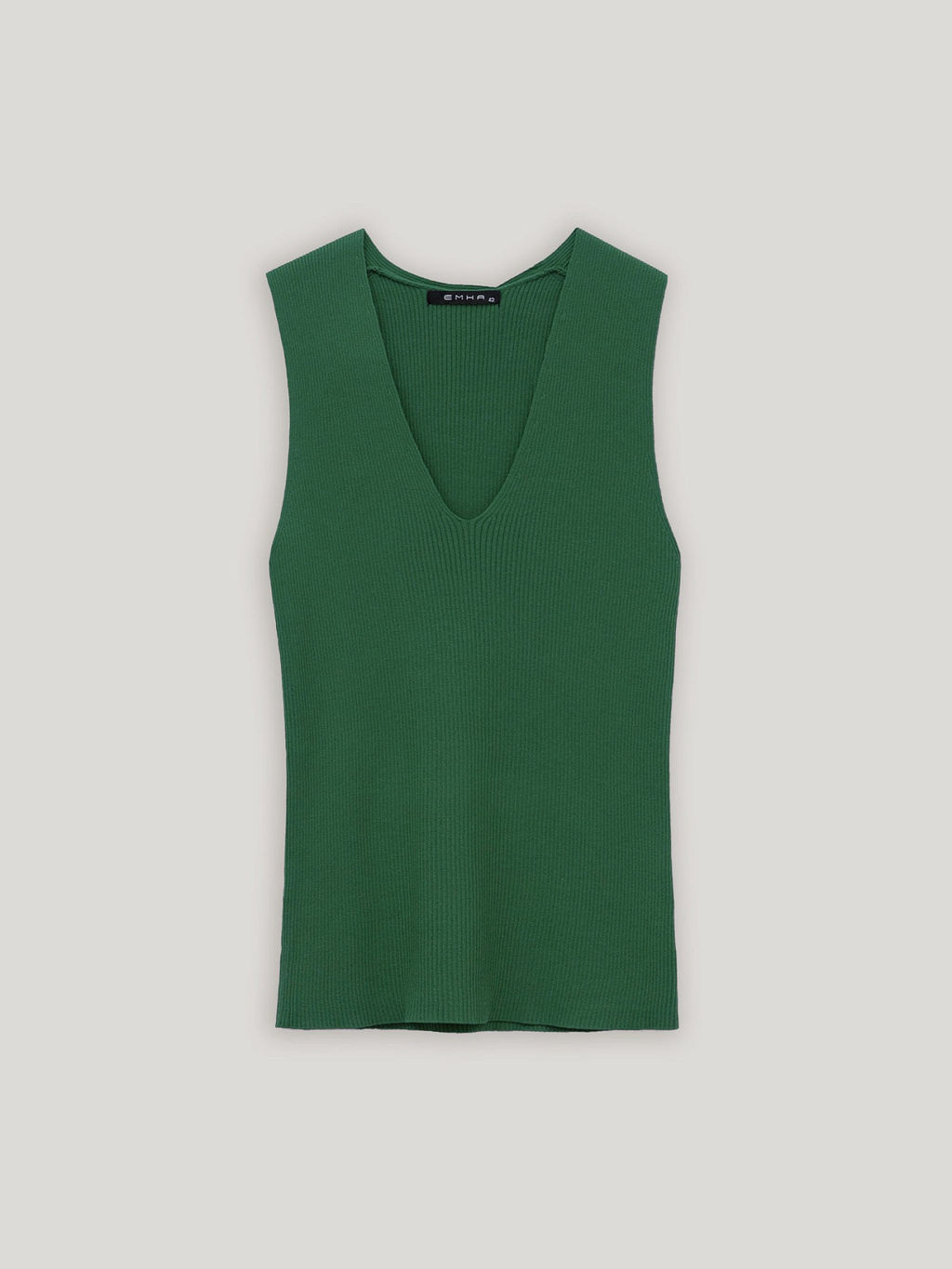 Трикотажный топ с v-образным вырезом B2772/colary - Emka фото 8