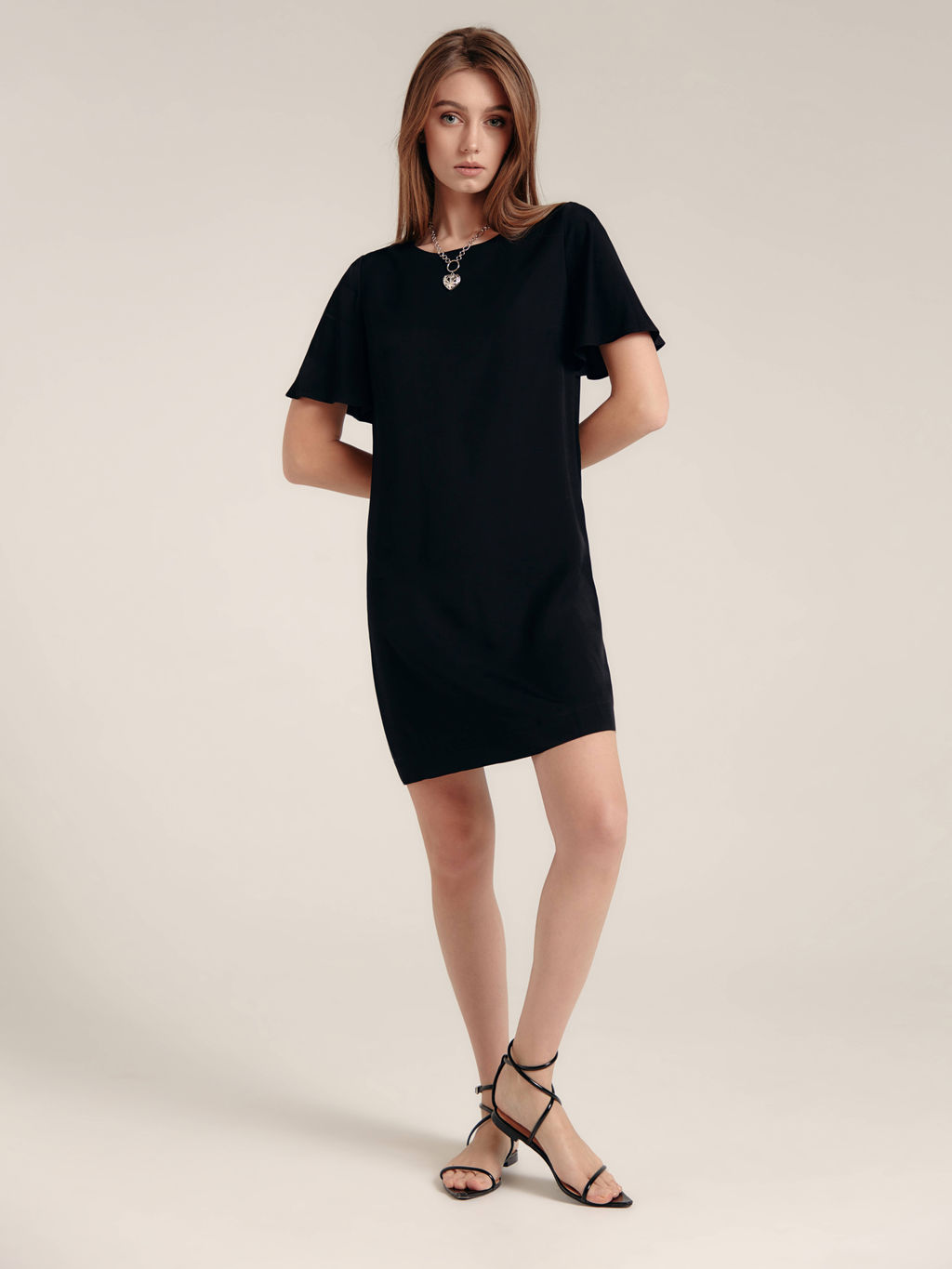 CONTE Платье свободного кроя LPL 1190 из вискозы black black