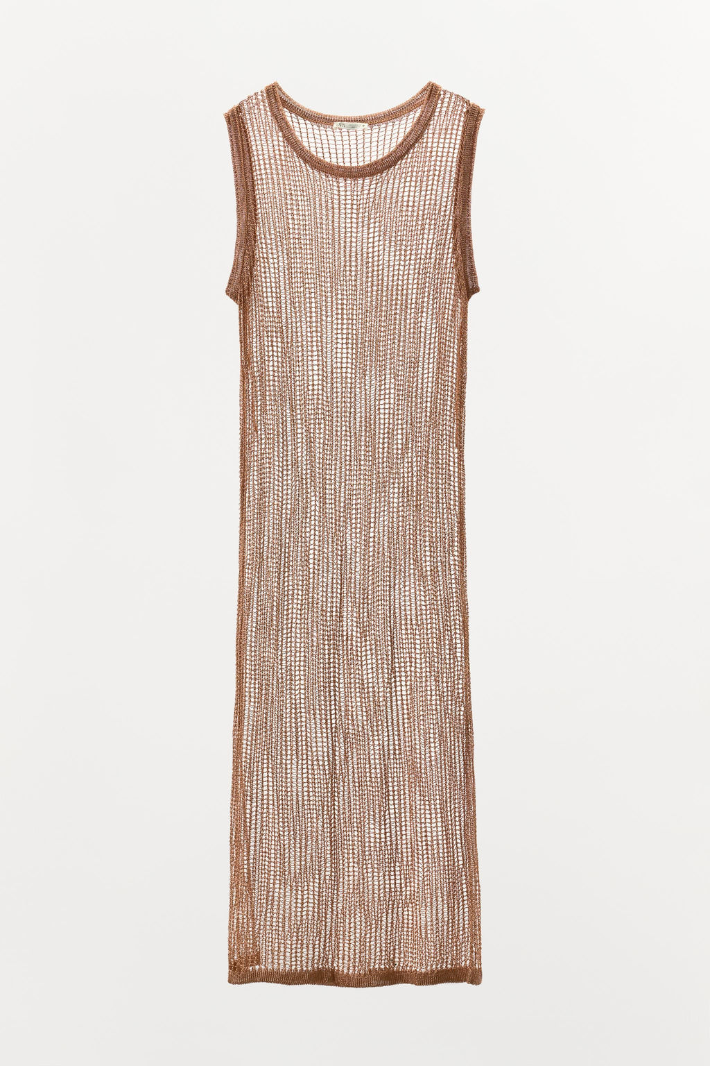METALLIC THREAD MESH DRESS - Zara фото 4