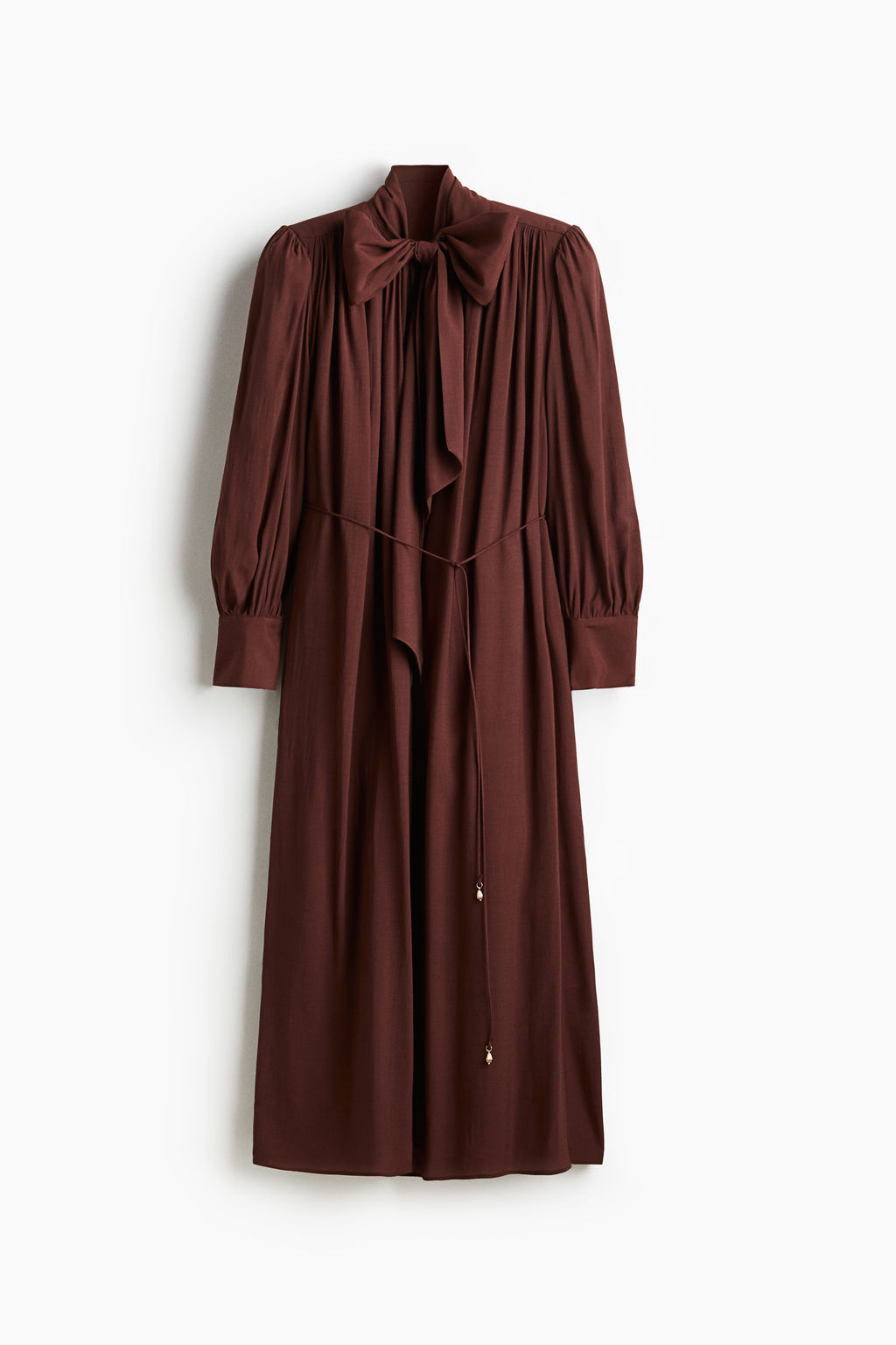 Vestido camisero con lazada