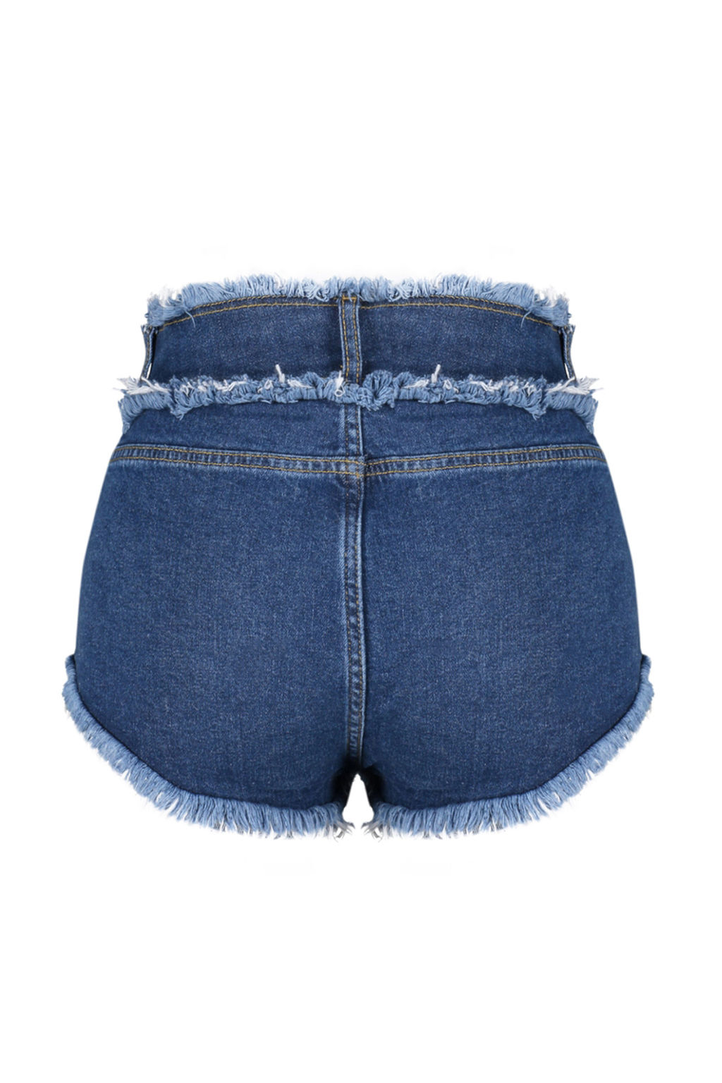 TRENDYOLMILLA Mavi Denim Puskullu Denim Plaj Sort TBESS24SR00006  фото 8