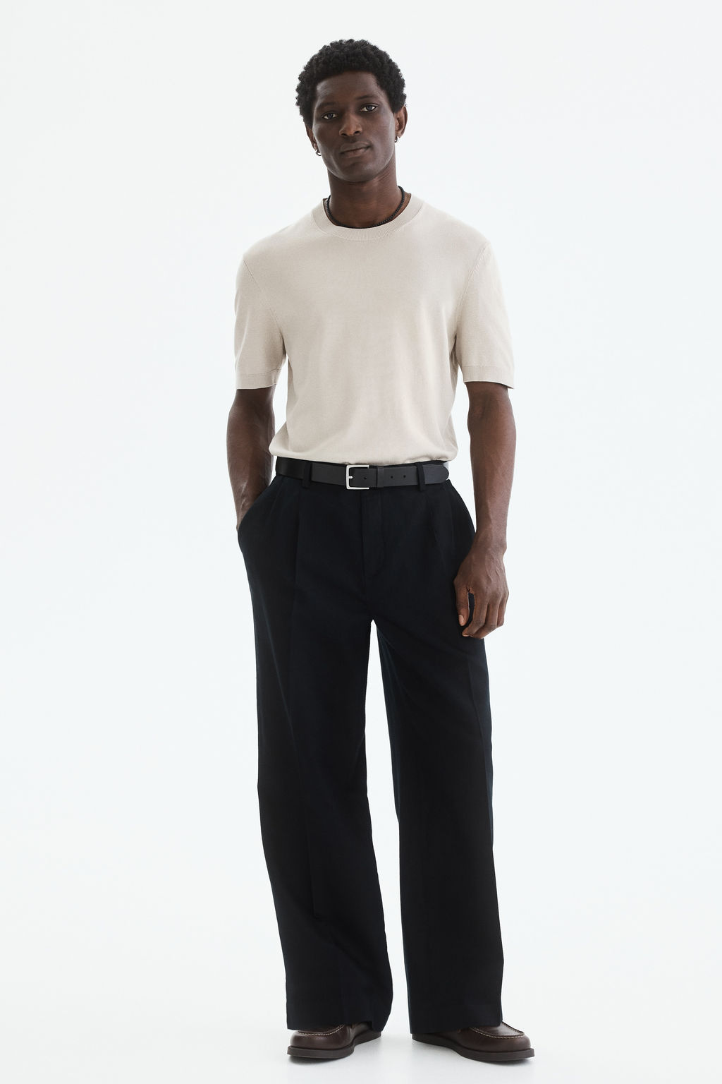 Camiseta de punto Slim Fit - H&m фото 9