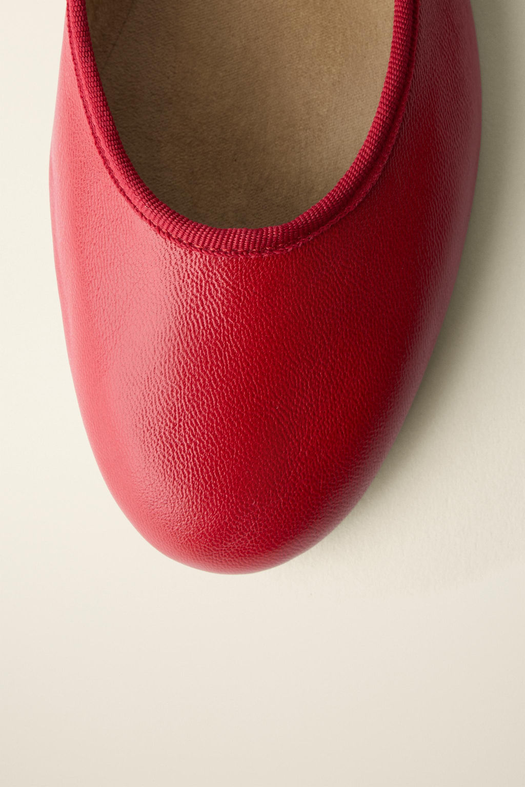 BAILARINA PIEL CREATED BY CARAMEL LONDON X ZARA / Rojo  фото 9