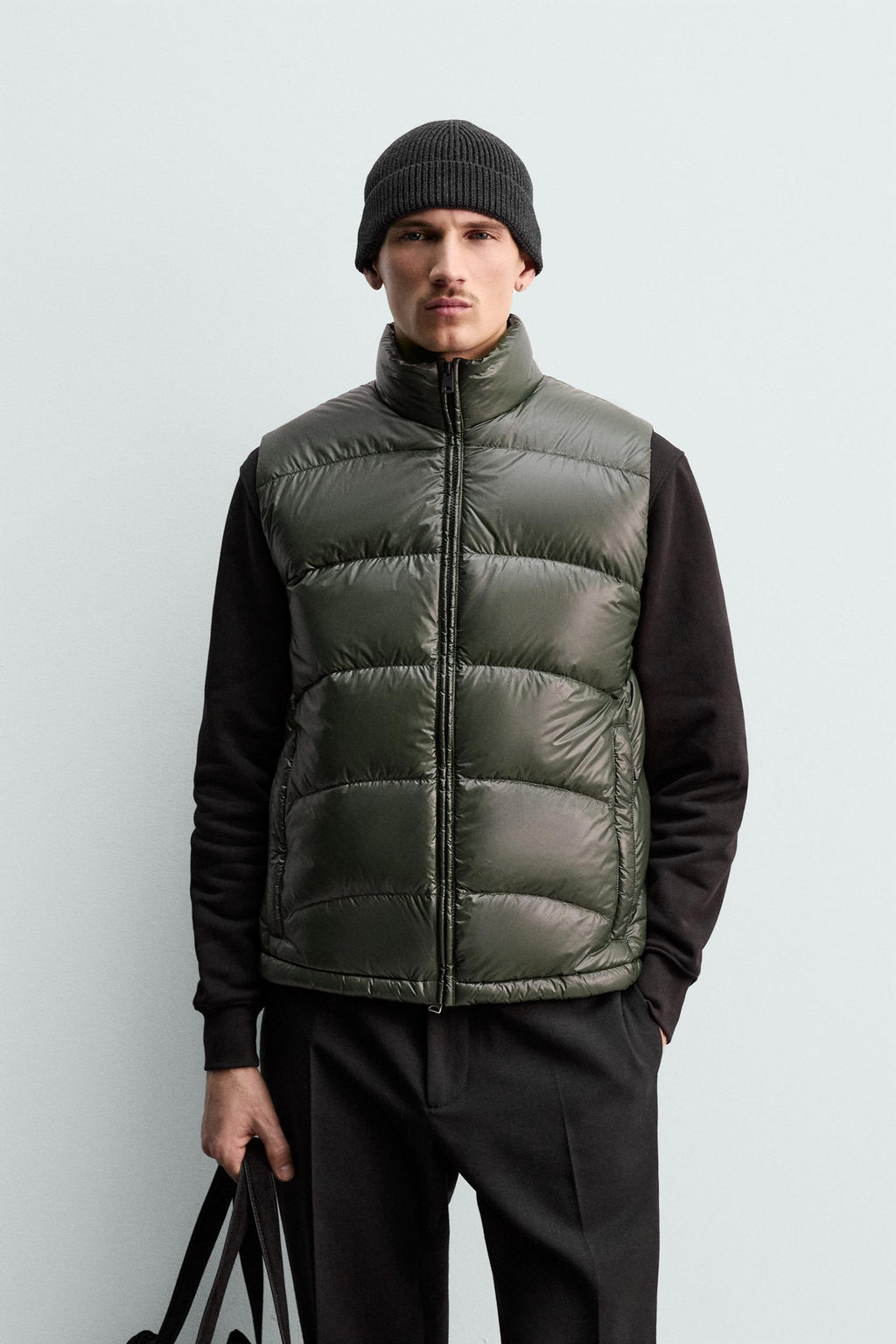 80% DOWN - 20% FEATHER WATER-REPELLENT QUILTED GILET ORIGINS - Zara фото 2