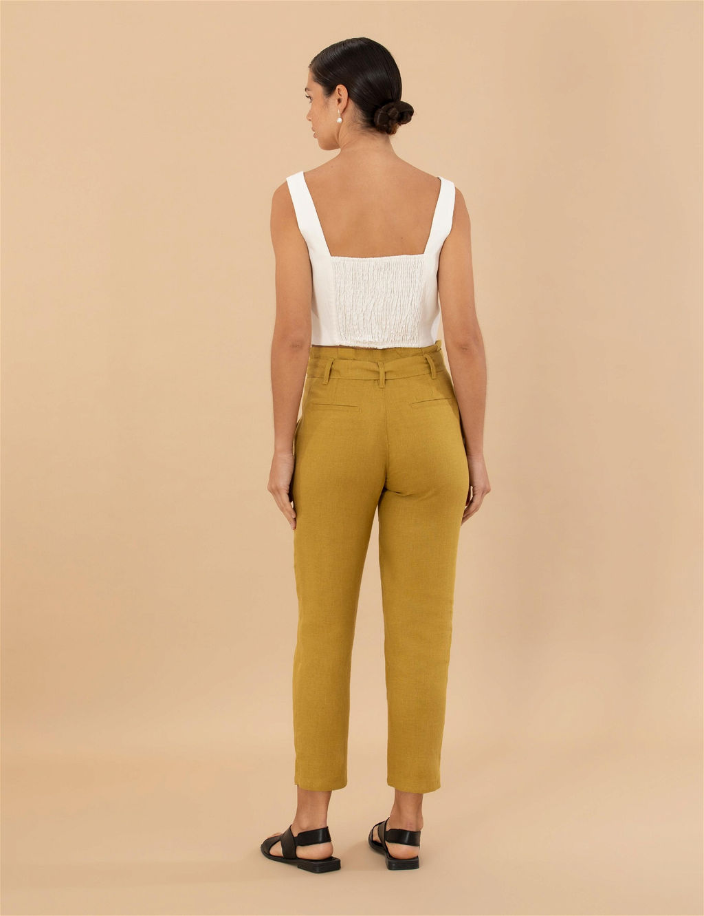 Ye_il Carrot Fit Keten Pantolon - Pierre cardin фото 4