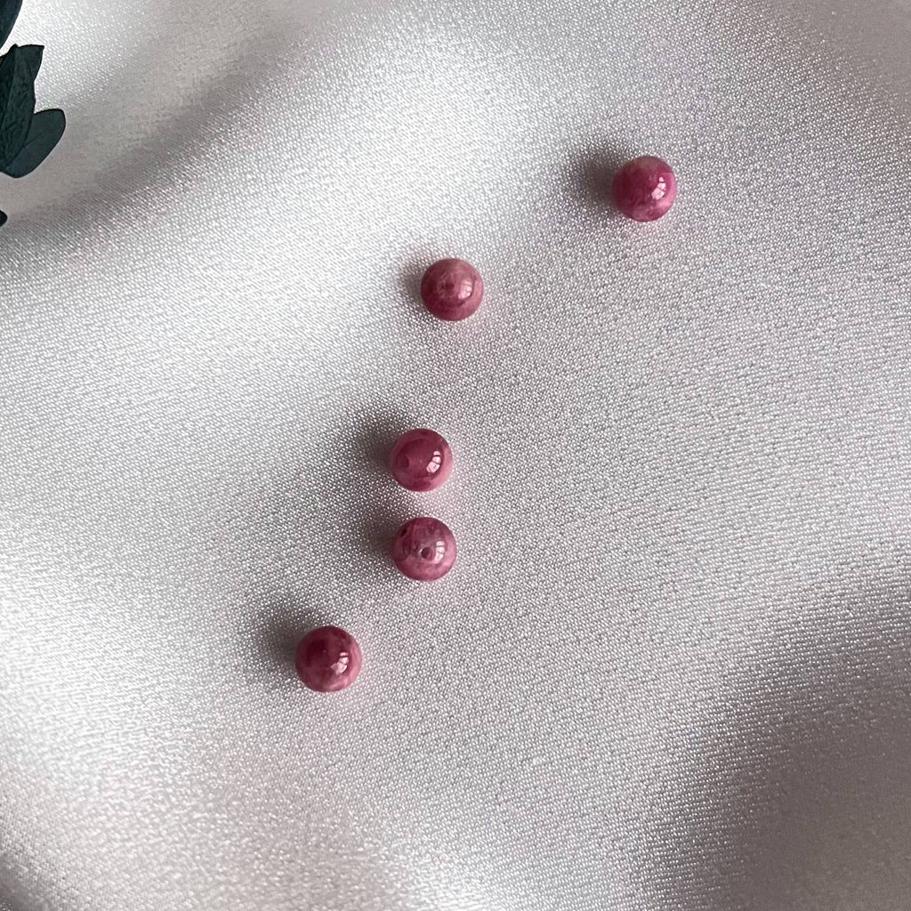 Бусины для украшений из розового Турмалина (5 шт)