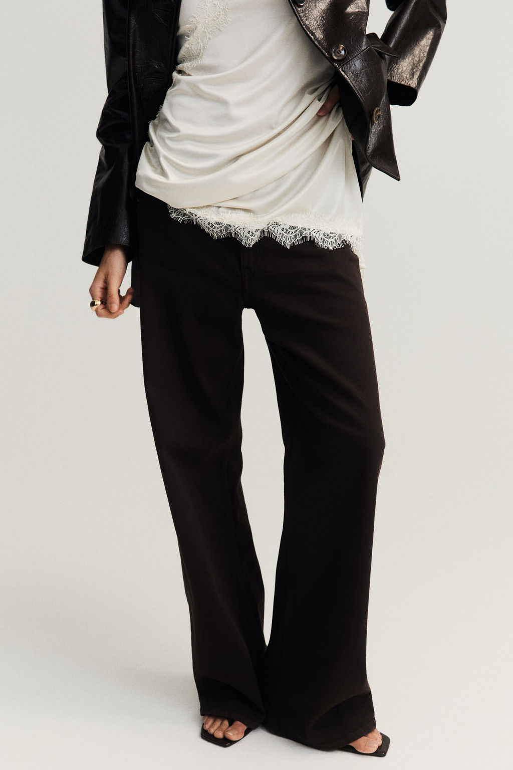 Wide High Waist Jeans - H&m фото 20