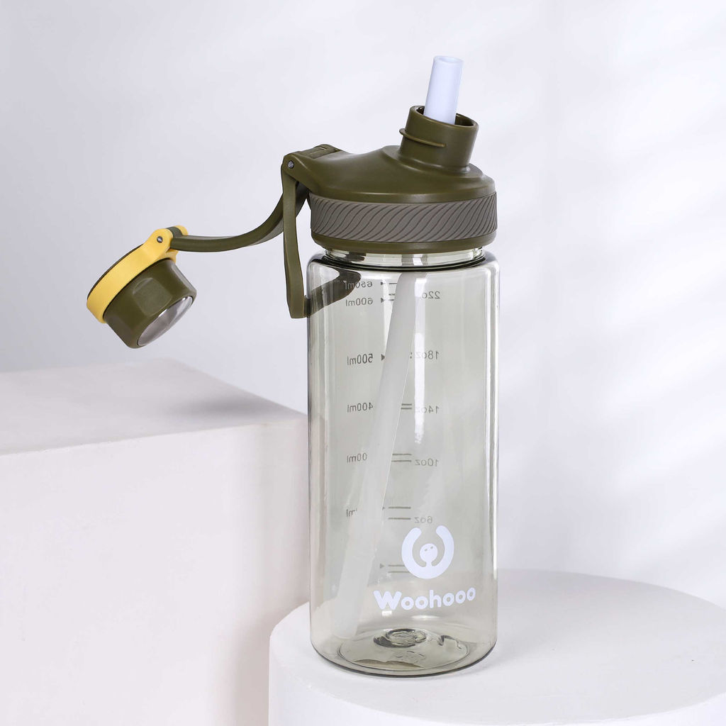 Бутылка для воды 650 ml Вуухууу-Woohooo / Пищевой PP / уп 80 / Зеленый / АКЦИЯ
