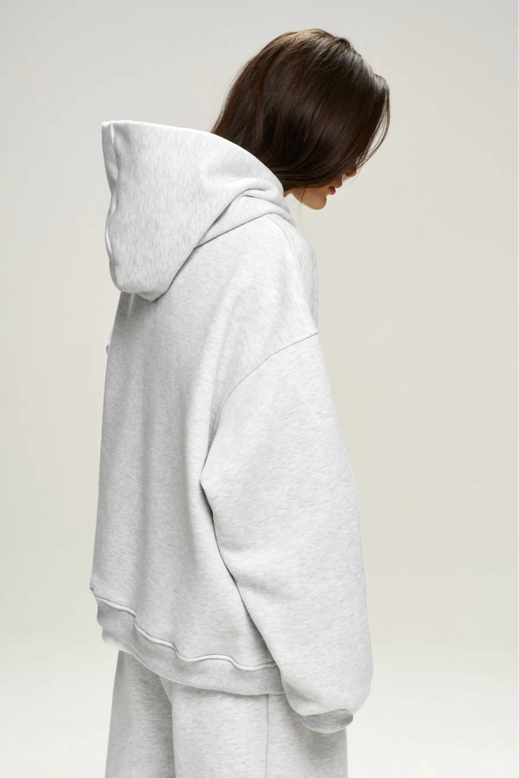 Худи с начесом Grey Melange