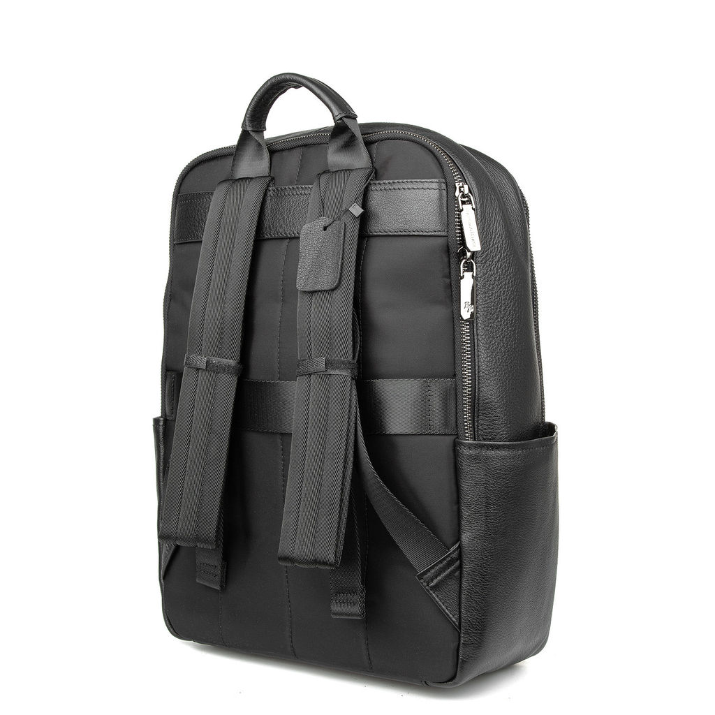 5094 black, Мужской кожаный рюкзак, Barcelo Biagi