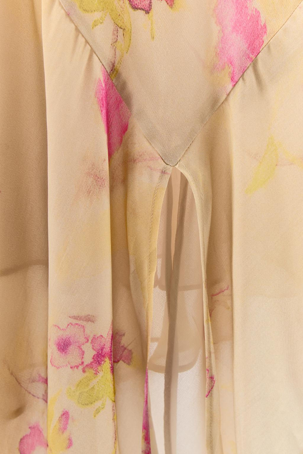 FLOWING PRINTED DRESS WITH LACE - Zara фото 7