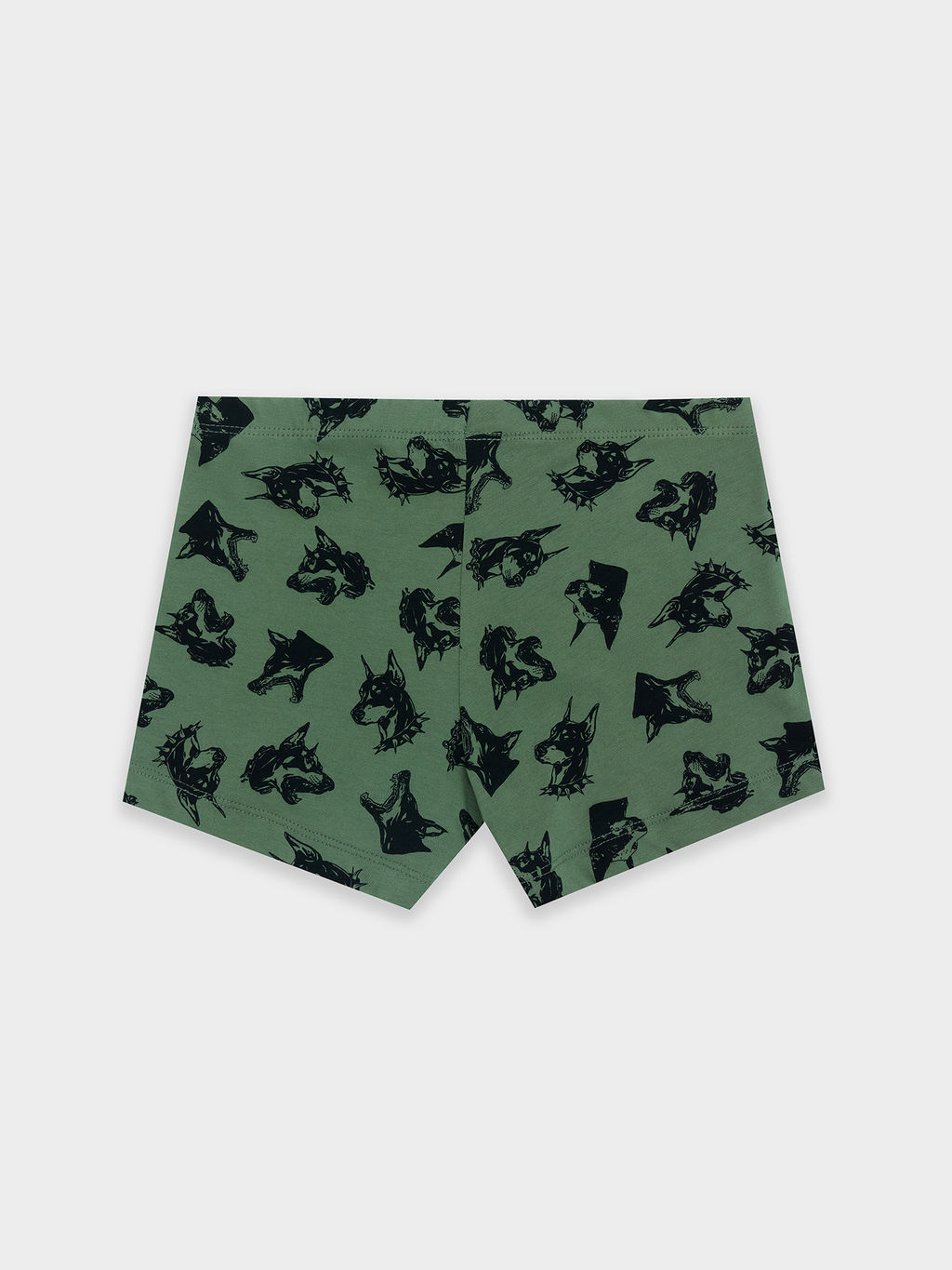 Цена за 2 штуки! Трусы для мальчиков зеленые с принтом доберманы - Mark formelle фото 2