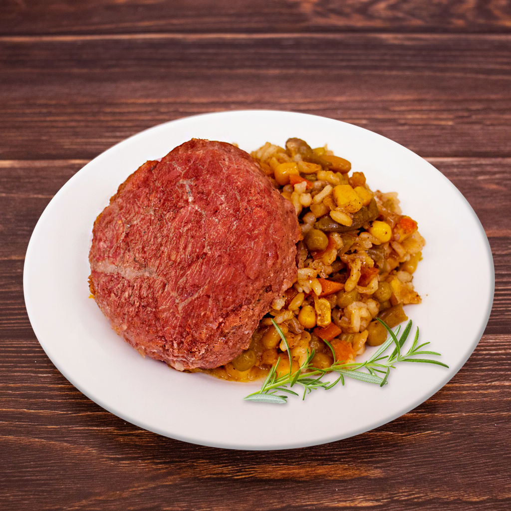 Бифштекс с овощами и рисом Кухня от шефа / Cucina dello chef , 325г - Cucina dello shef фото 3
