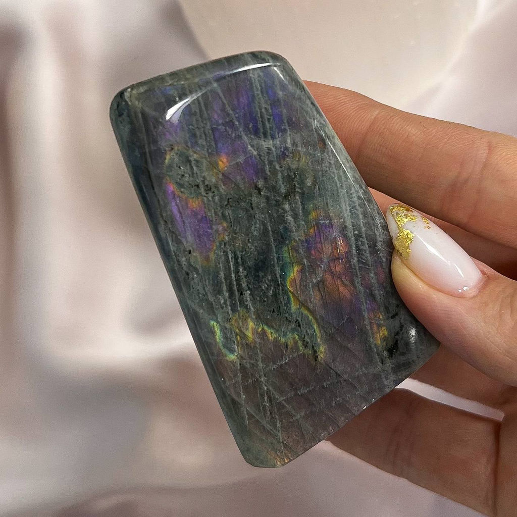 Срез (экран) из камня Лабрадор полированный - Радуга самоцветов фото 3