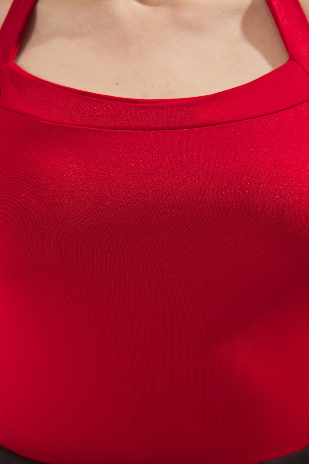 TRENDYOLMILLA Siyah Kare Yaka Slim Boyundan Baglamal? Orme Body TWOSS25BD00019  фото 3