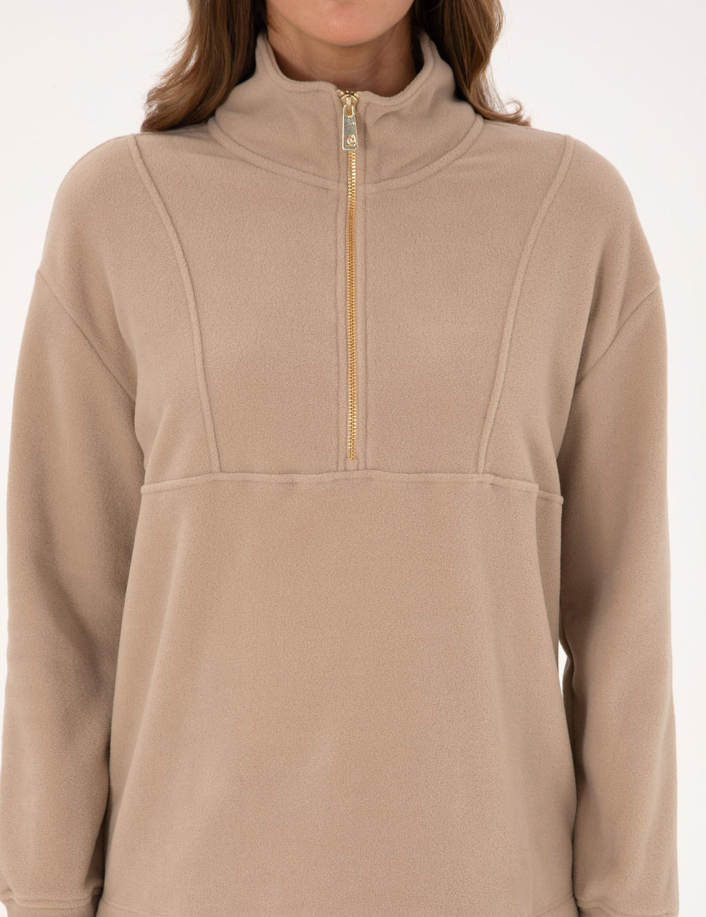 Bej Comfort Fit Sweatshirt - Pierre cardin фото 6