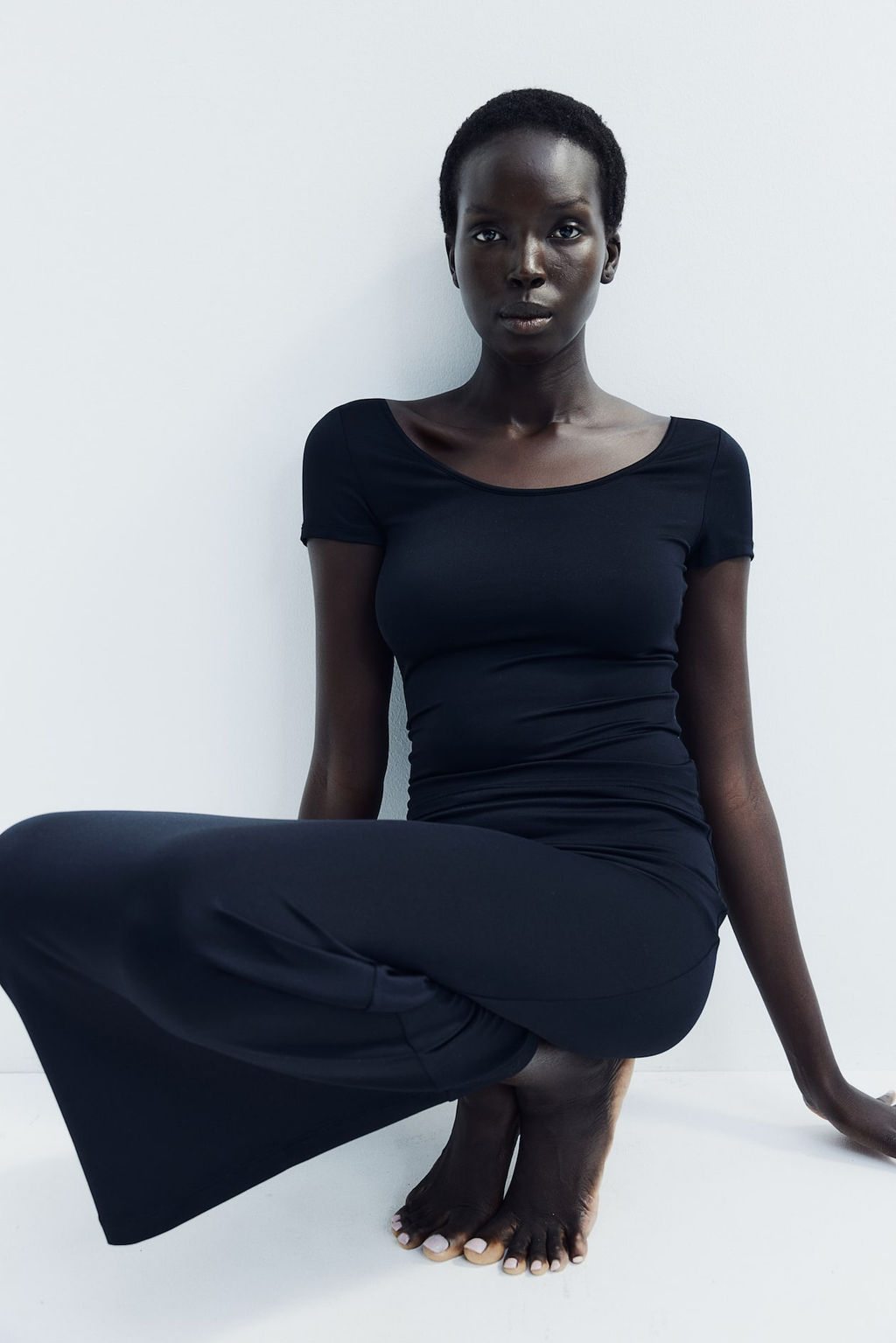 Top de microfibra con escote en U - H&m фото 3