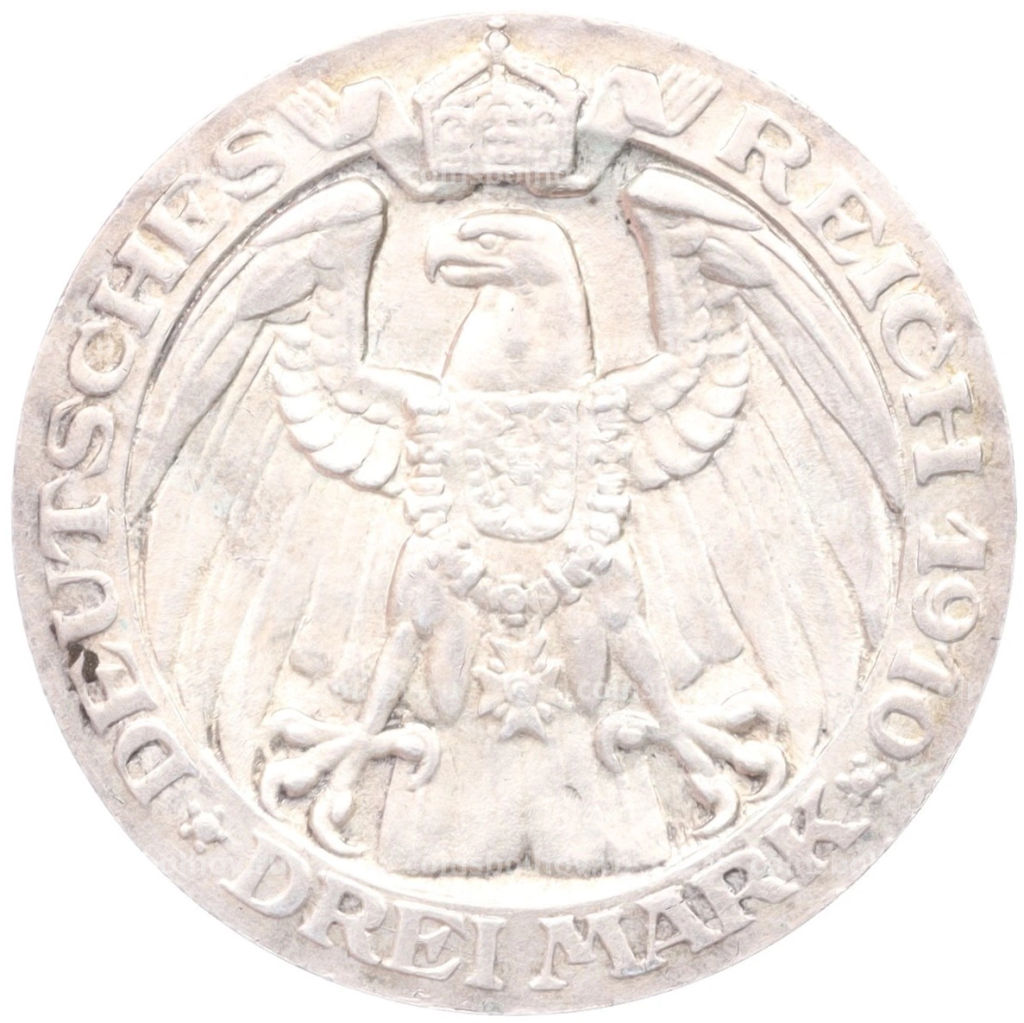 3 марки 1910 года A Германия (Пруссия) Берлинский университет