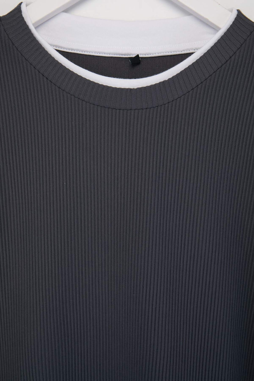 Gri Oversize/Genis Kesim Ottoman Orme T-Shirt TMNSS26TS00038 - Trendyolmilla фото 2
