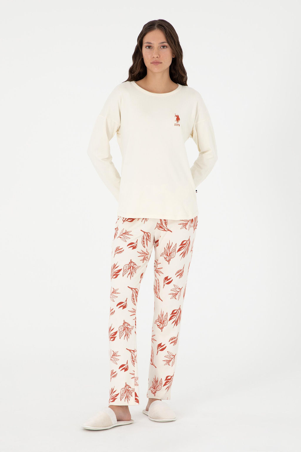 Женский пижамный комплект с плиткой Неожиданная скидка в корзине - U.s. polo assn фото 2