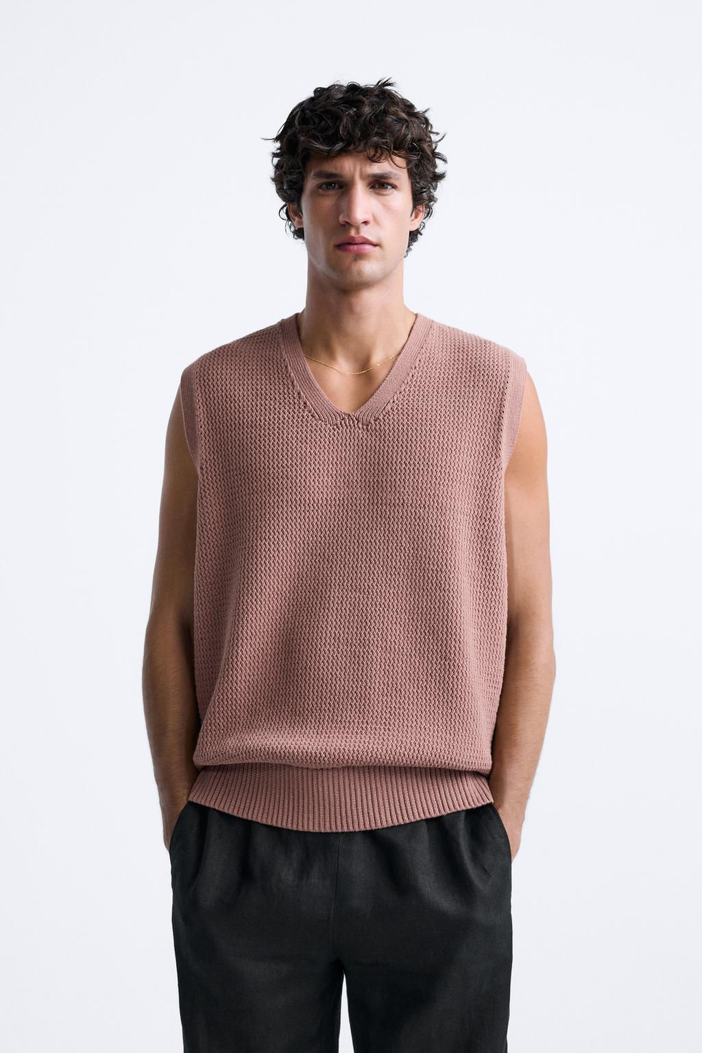 TEXTURED KNIT GILET - Zara фото 2