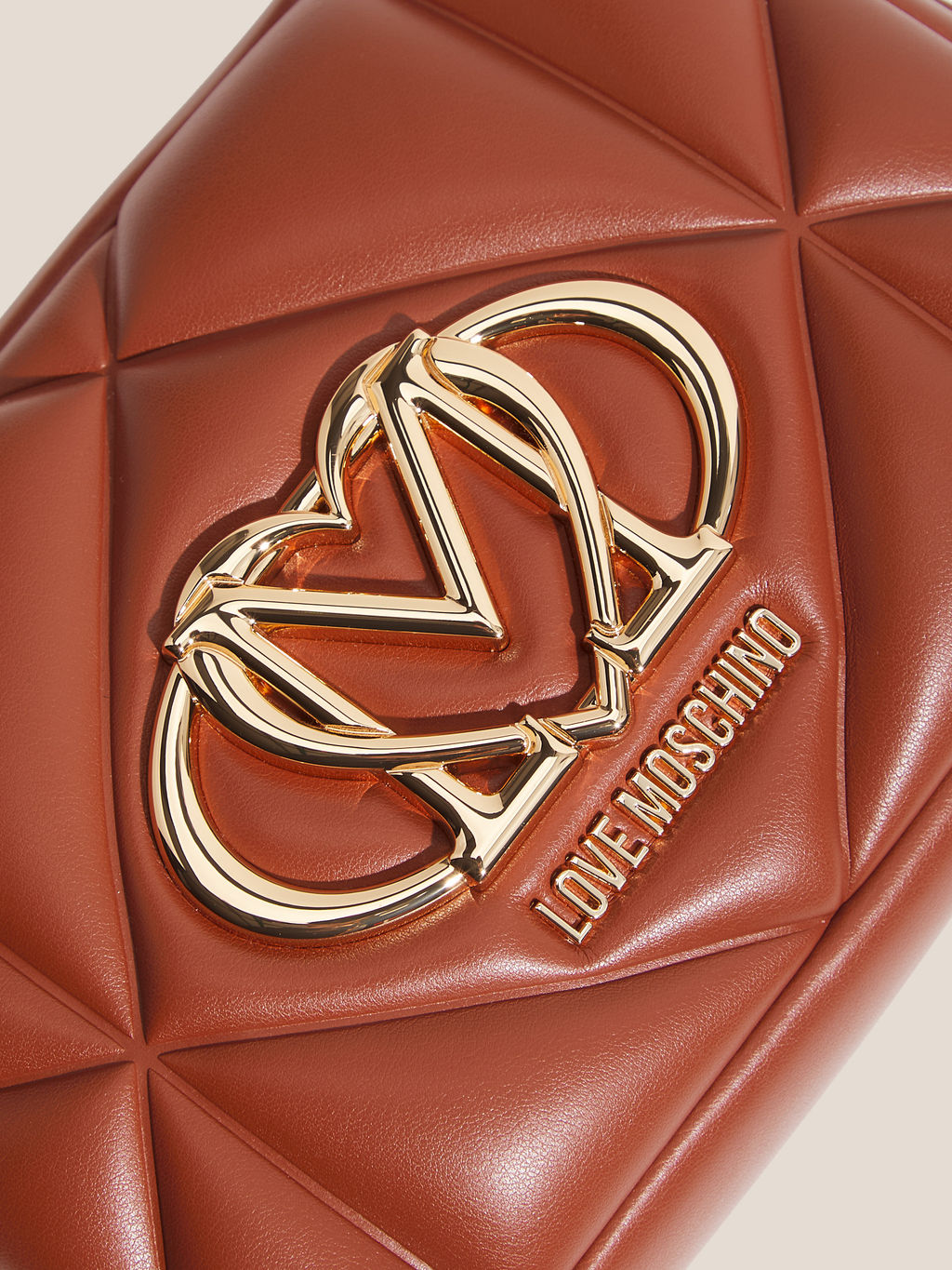 Кросс-боди LOVE MOSCHINO EMBOSSED Q Артикул 4561053, коричневый  фото 2