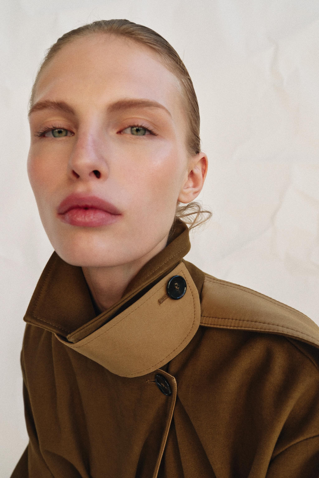 TRENCH LARGO COMBINADO ZW COLLECTION / Camel medio - Zara фото 4