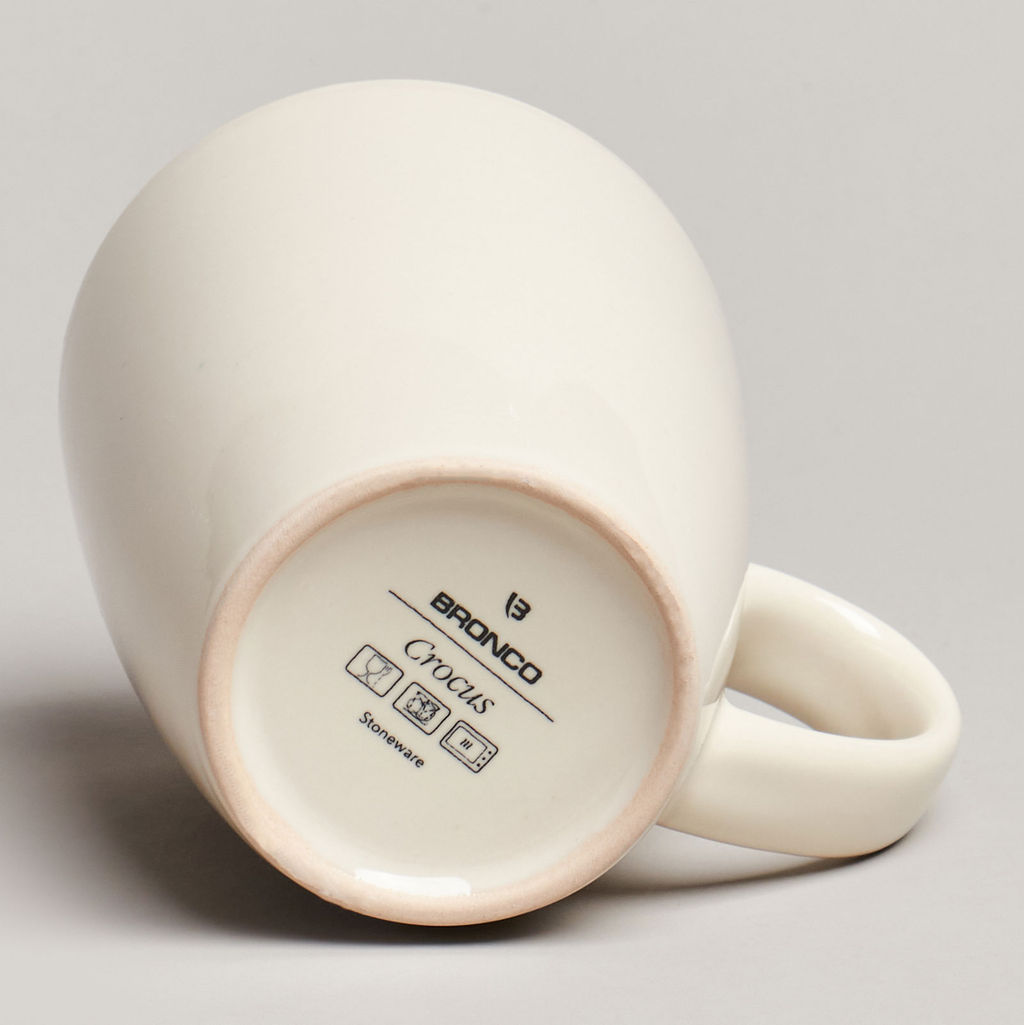 Цена за 4 шт. КРУЖКА BRONCO CROCUS 350 МЛ БЕЖ  фото 2