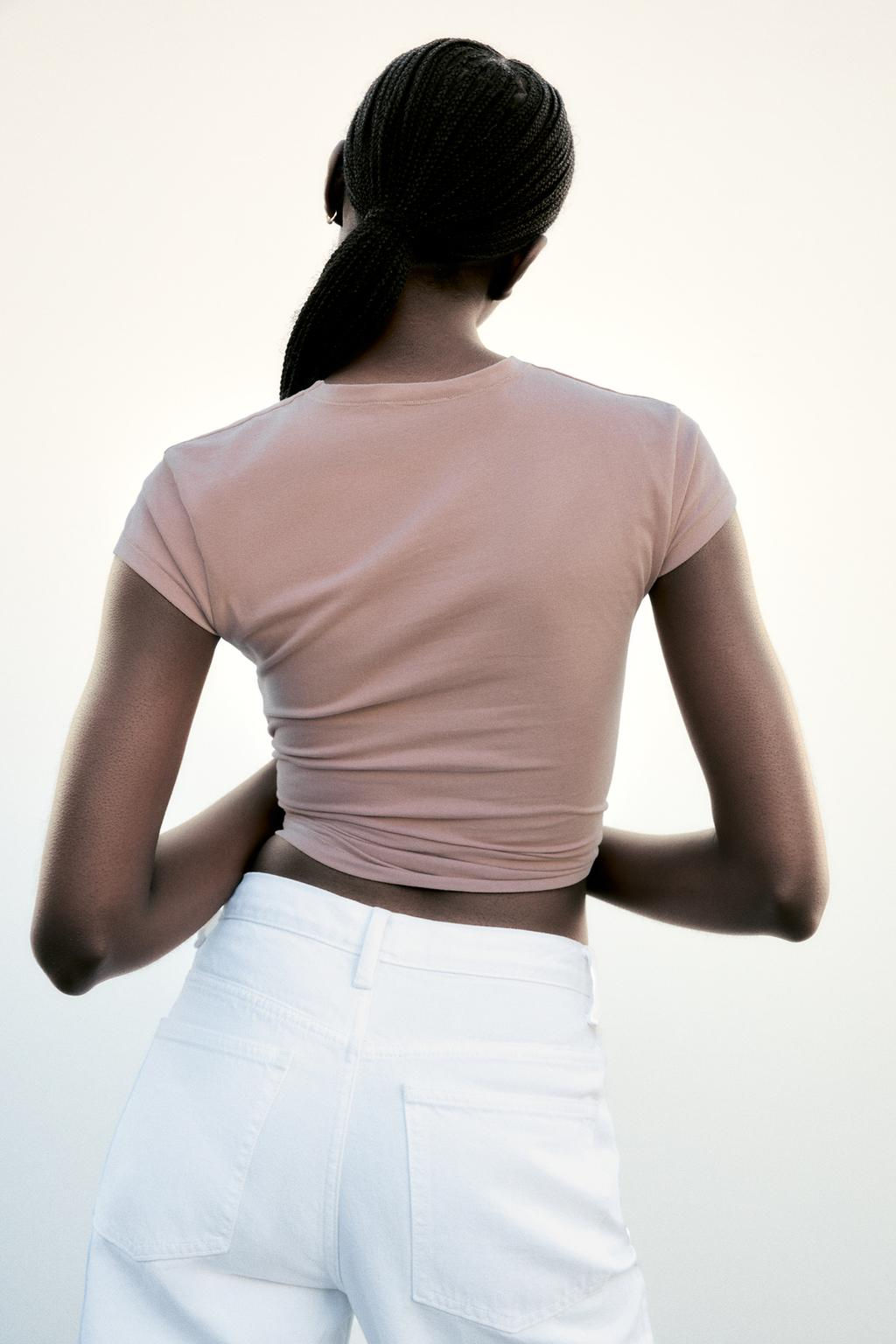 SLIM FIT SHORT SLEEVE T-SHIRT - Zara фото 20