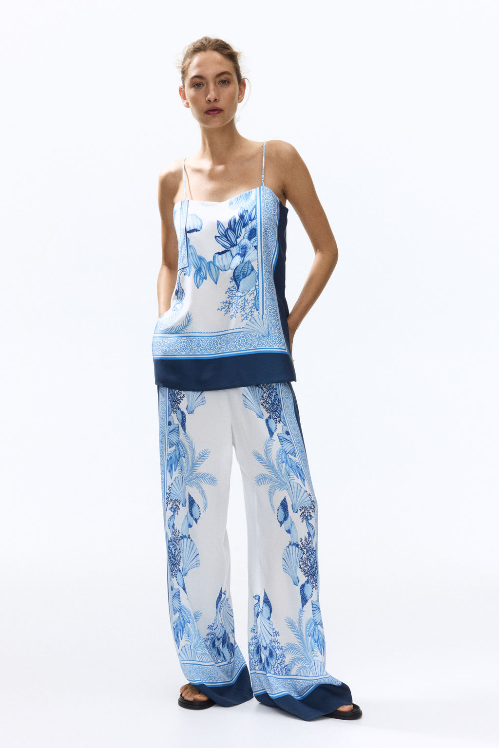 Top de lyocell con tirantes finos - H&m фото 3