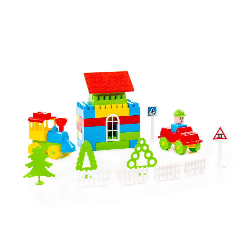 Конструктор Строитель (101 элемент) (в пакете) - Полесье фото 6