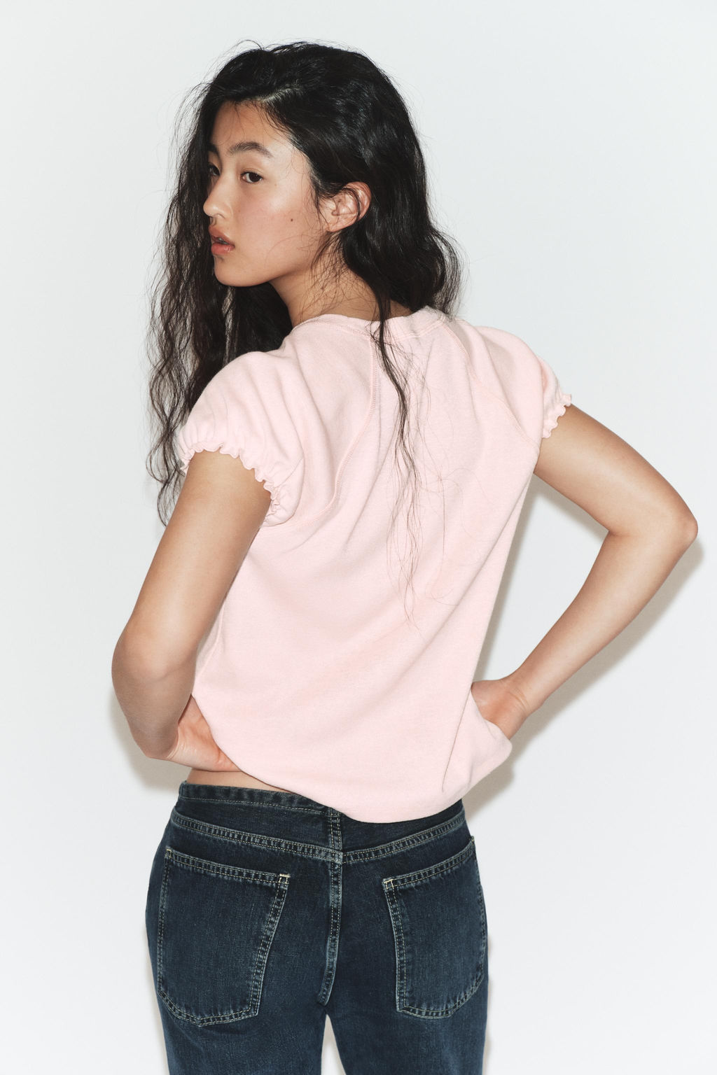 CAMISETA R?STICA VOLUMEN / Rosa tiza - Zara фото 2