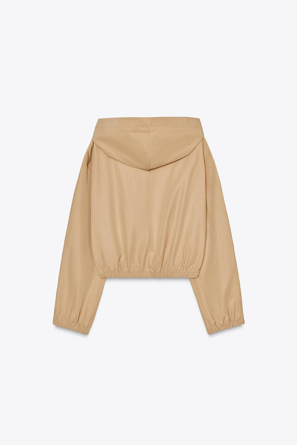HOODED JACKET WITH SIDE STRIPES - Zara фото 6