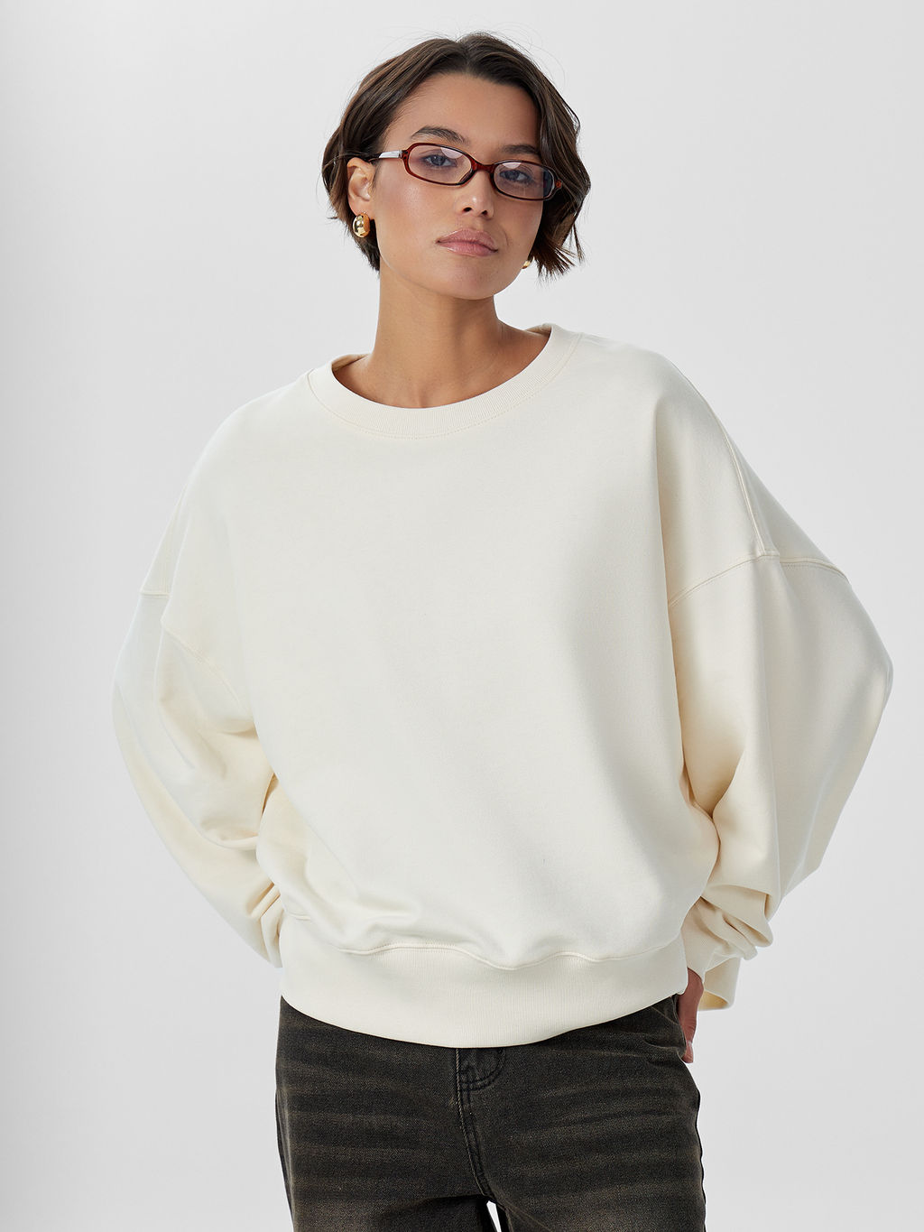 Свитшот женский молочный - Mark formelle фото 6