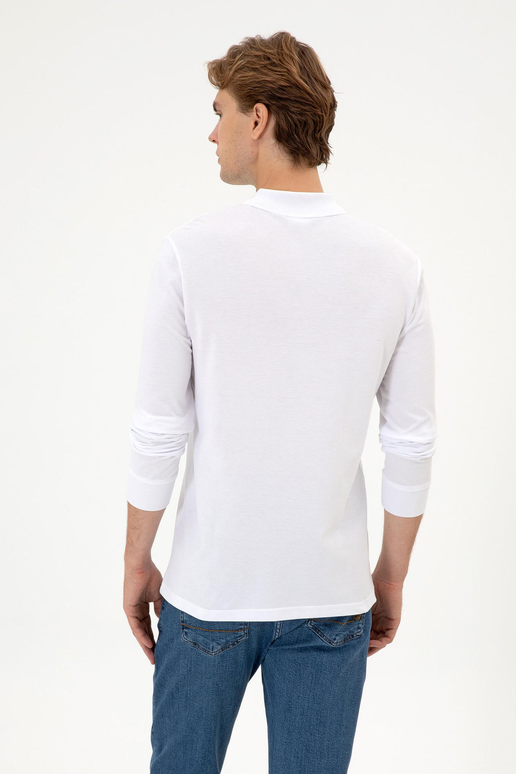 Erkek Regular Fit Polo Yaka Beyaz Basic Sweatshirt Sepette S_rpriz _ndirim - U.s. polo assn фото 5