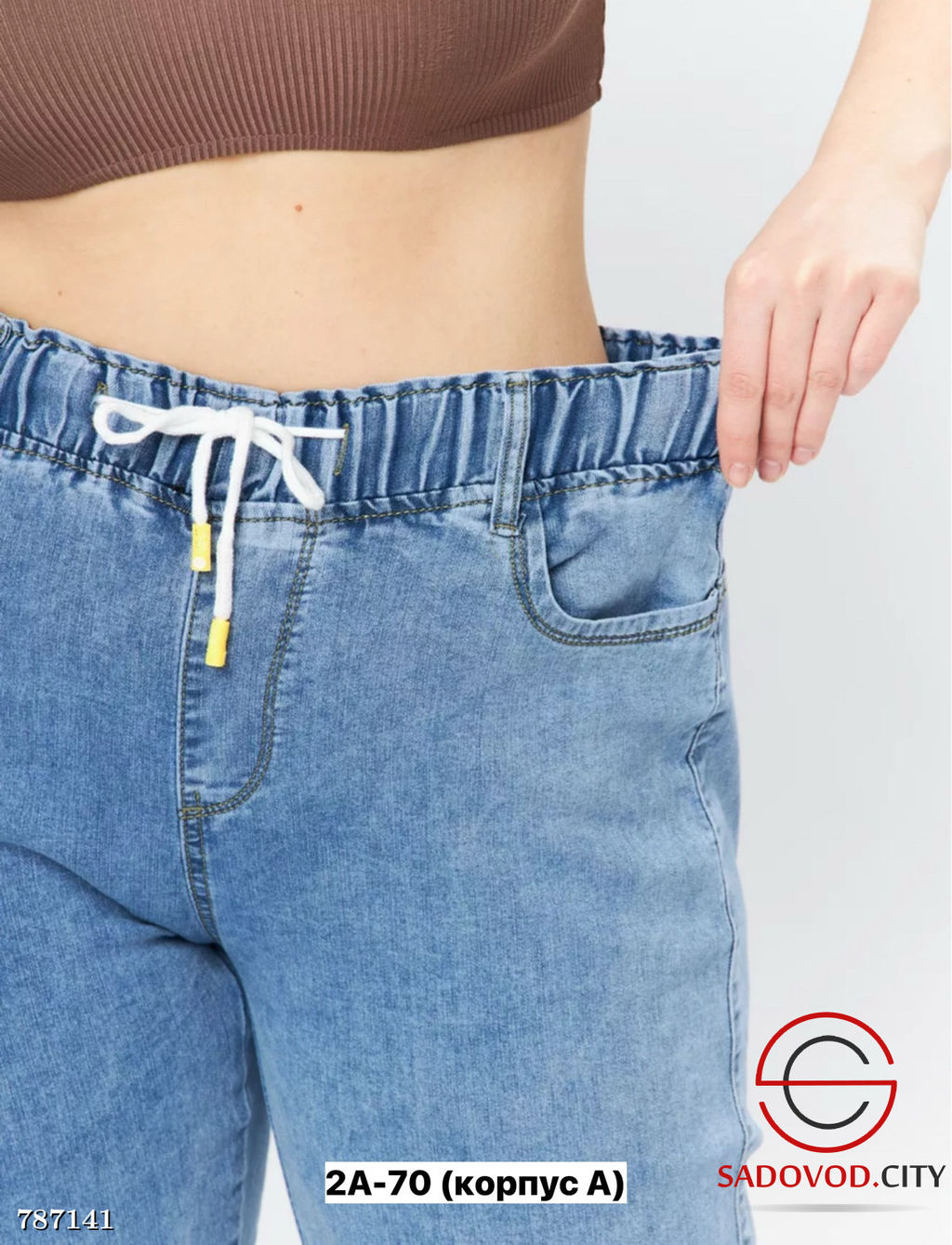 Джинсы на резинке женские - Bruno фото 9