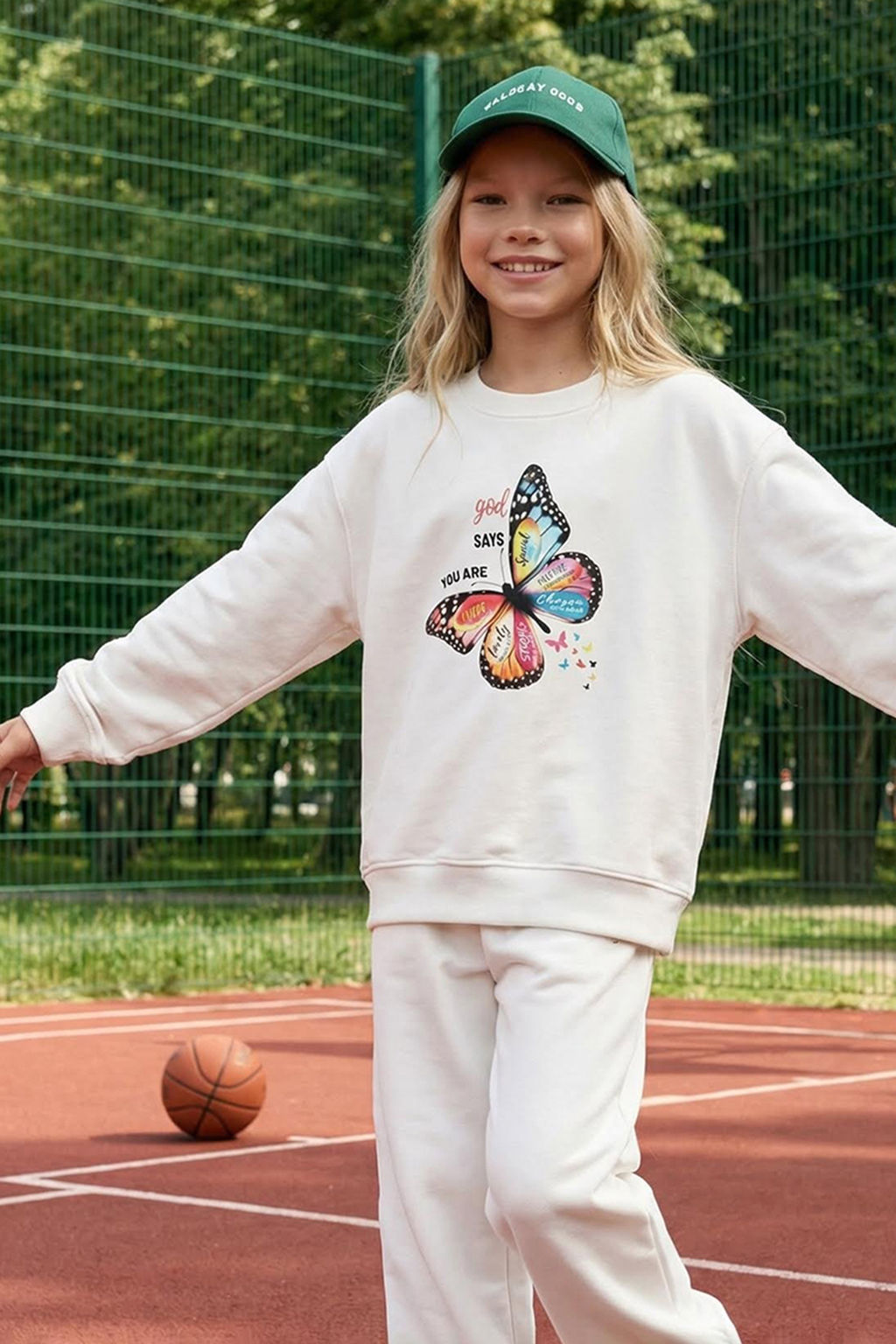 Pembe*003 K?z Cocuk Mevsimlik-Ince Leopar Desenli Orme Sweatshirt TKDAW25SW00001 - Trendyolmilla фото 47