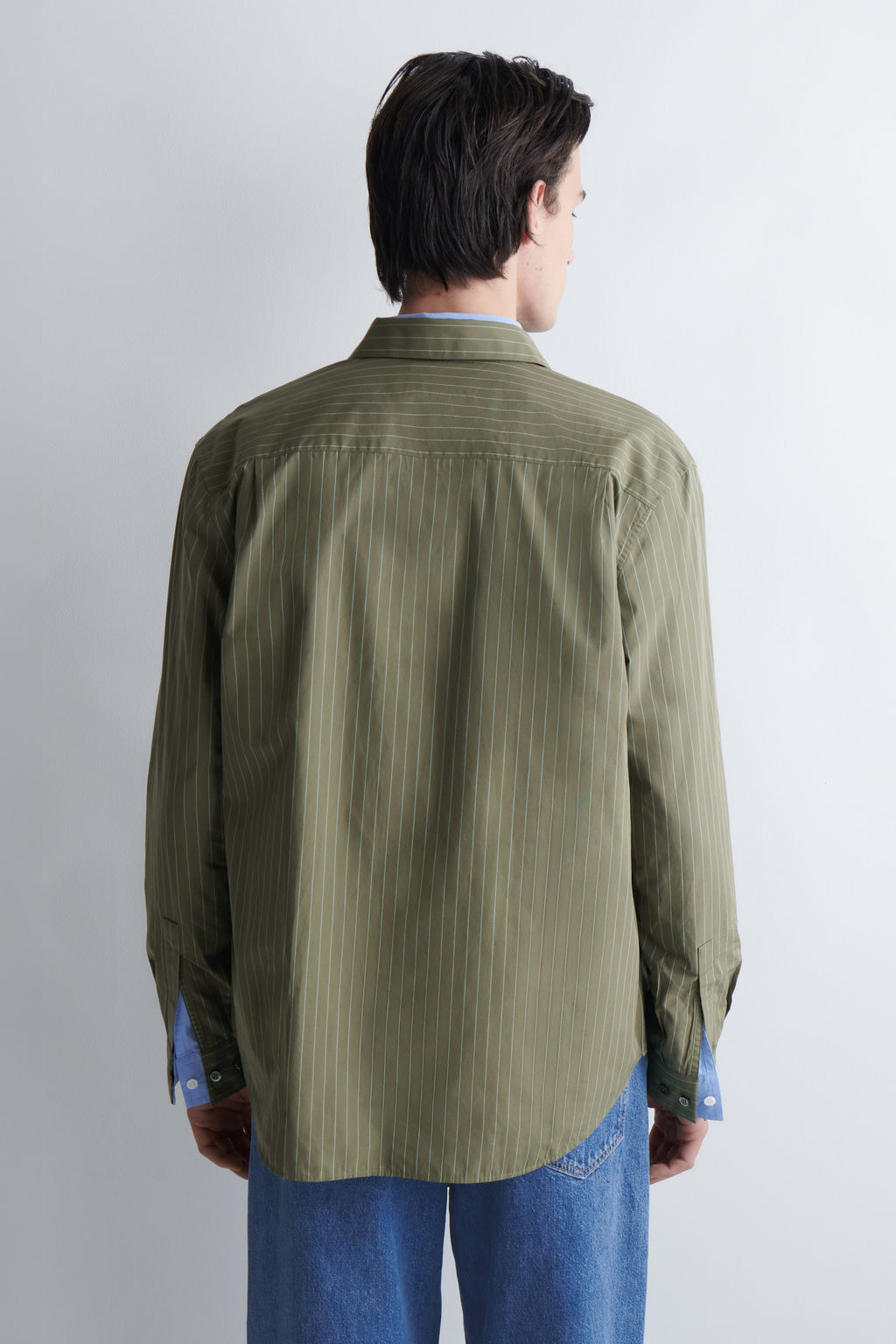 CAMISA DE POPEL?N DE ALGOD?N PIMA RELAXED FIT - H&m фото 7