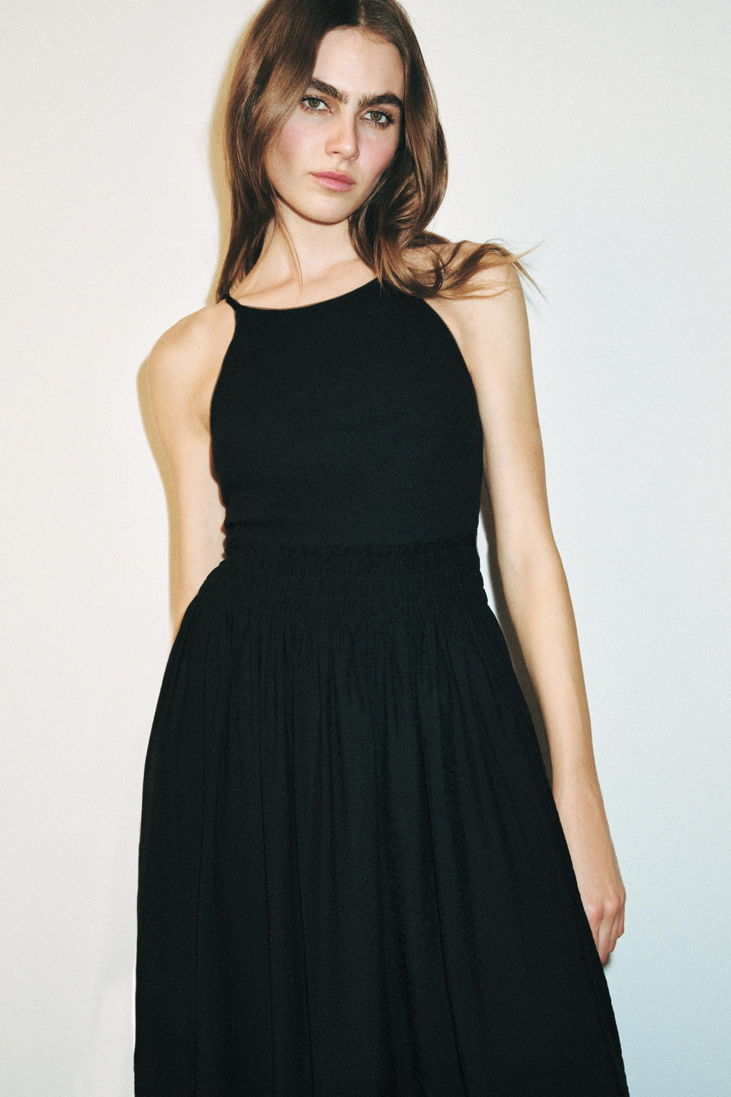 VESTIDO COMBINADO TIRANTES / Negro - Zara фото 2