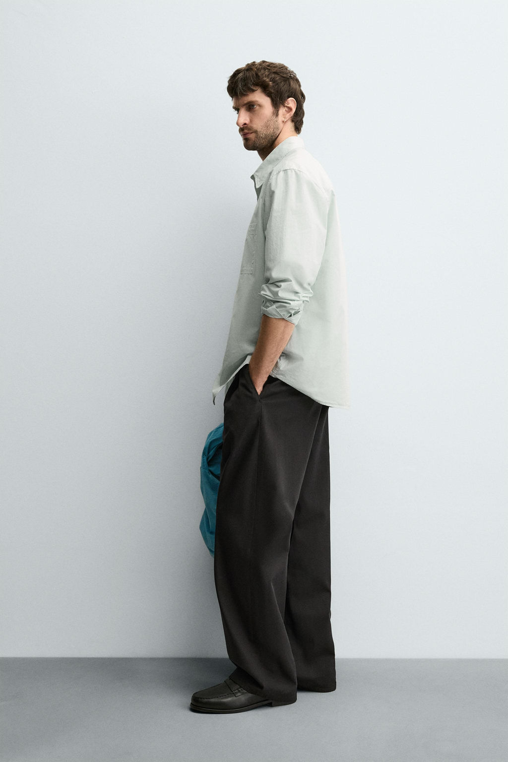 RELAXED FIT POPLIN SHIRT - Zara фото 4
