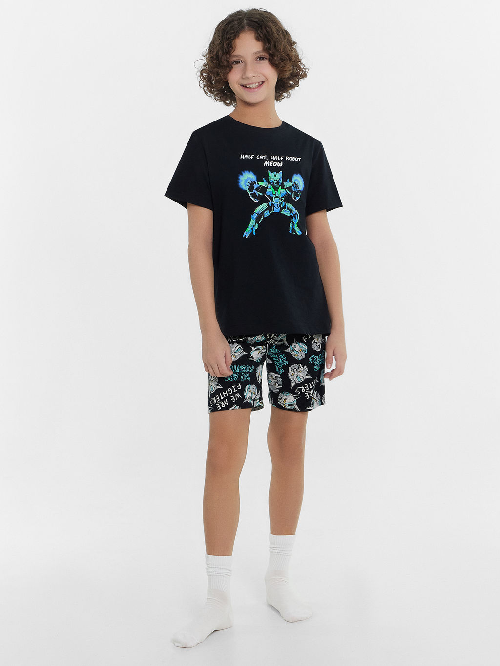 Пижама для мальчиков с принтом робокоты - Mark formelle фото 2