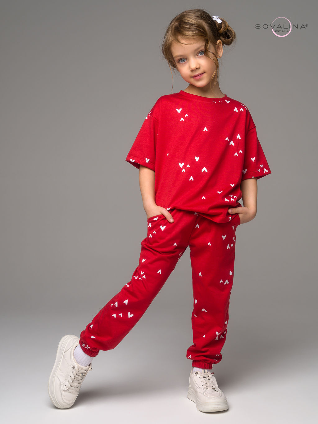 Костюм Daily girl беленькие сердечки mini - Sovalina фото 8