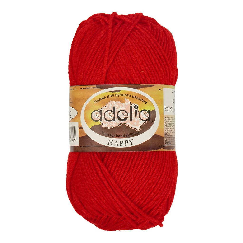 Пряжа ADELIA HAPPY 100% акрил 10 шт. х 50 г 128 м 7 м