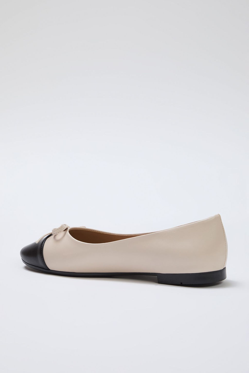 Trendyol Shoes Bej Fiyonk Detayl? Renk Bloklu Badem Burun Kad?n Babet TAKSS25BE00000 - Trendyolmilla фото 13