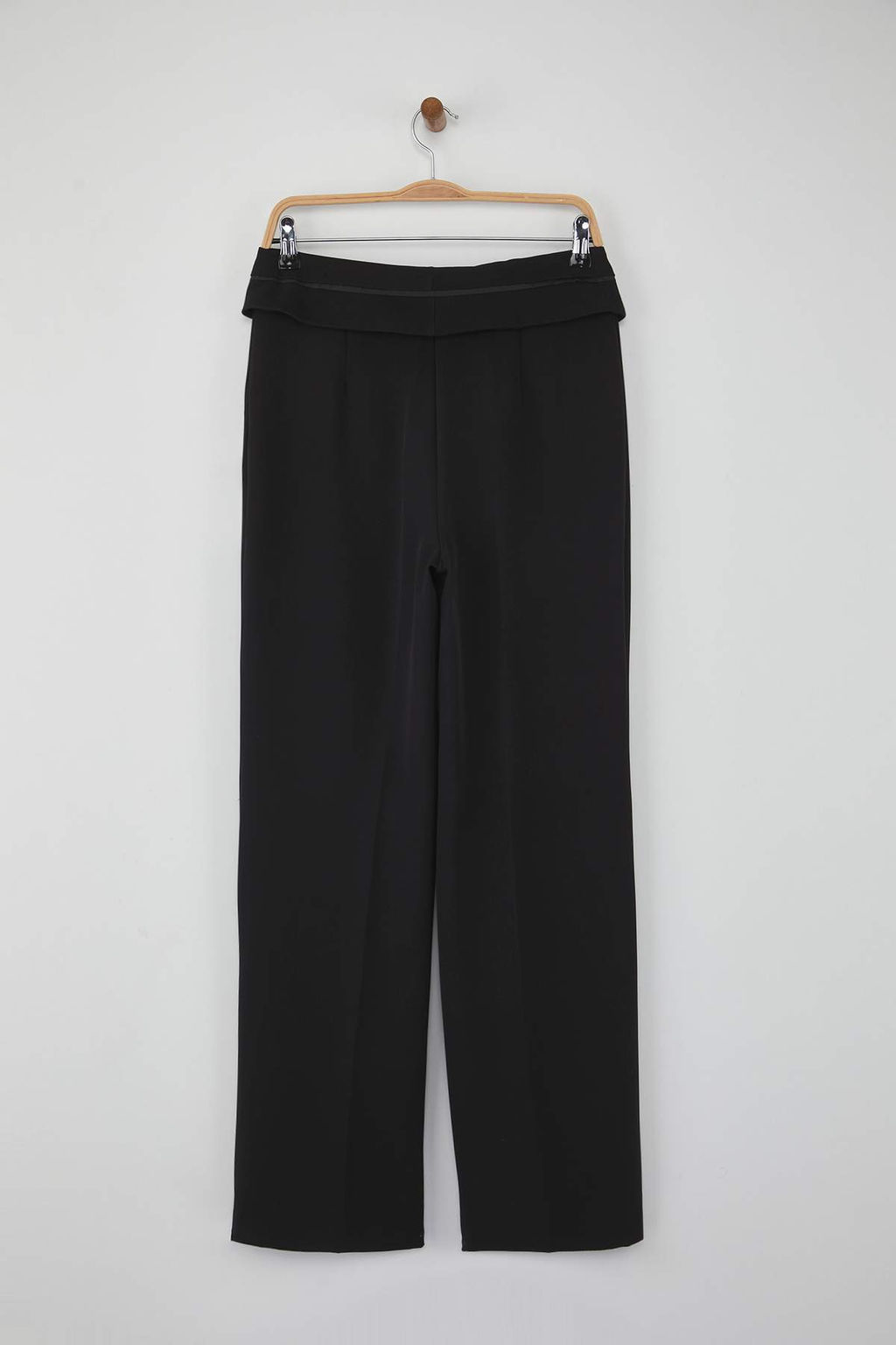 Teen Siyah Kemer Detayl? Wide Leg/Genis Paca Pantolon TWOAW26PL00035