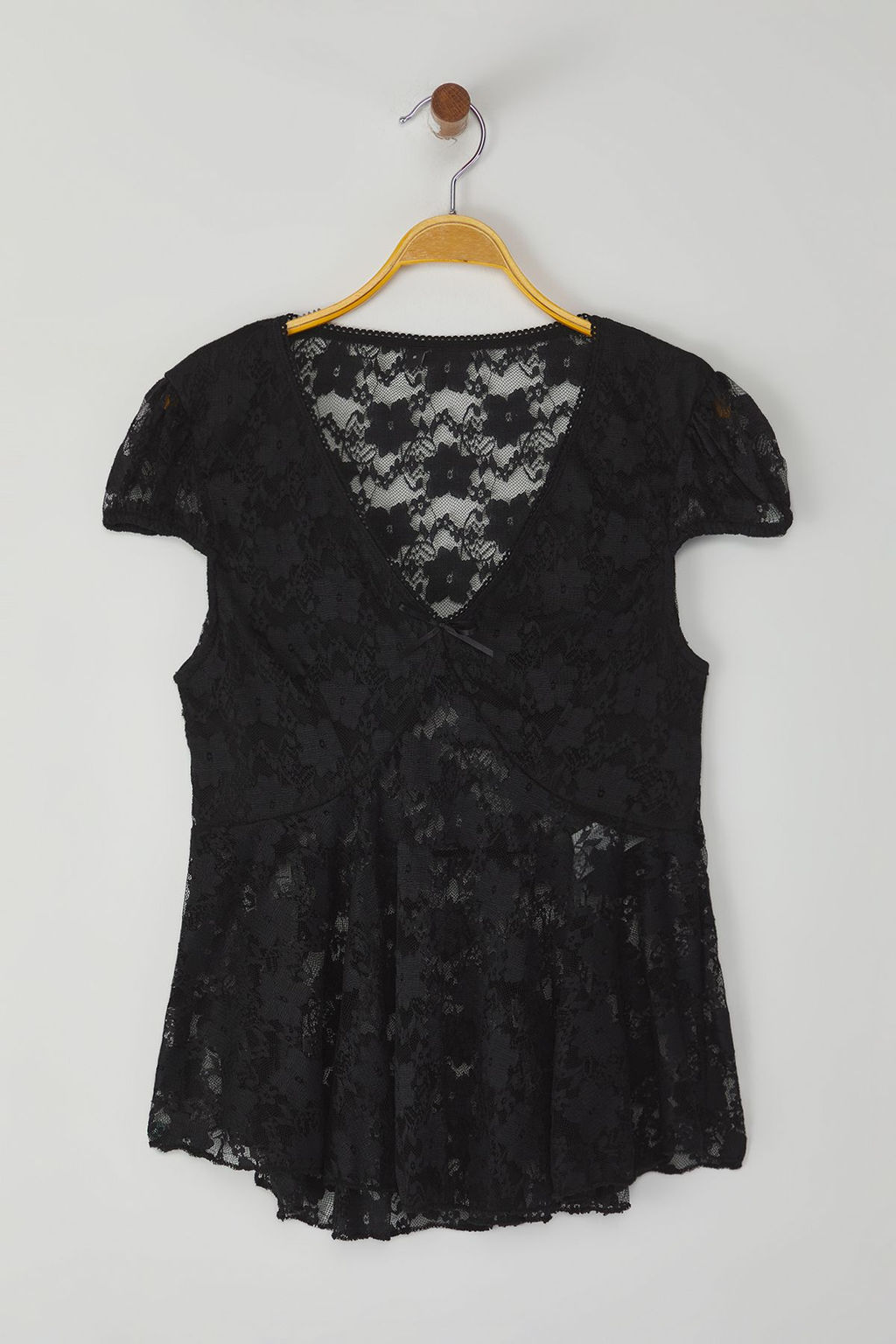 Trendyolmilla Siyah Tul Fitted/Vucuda Oturan Esnek Orme Bluz TWOSS25BZ00049  фото 5