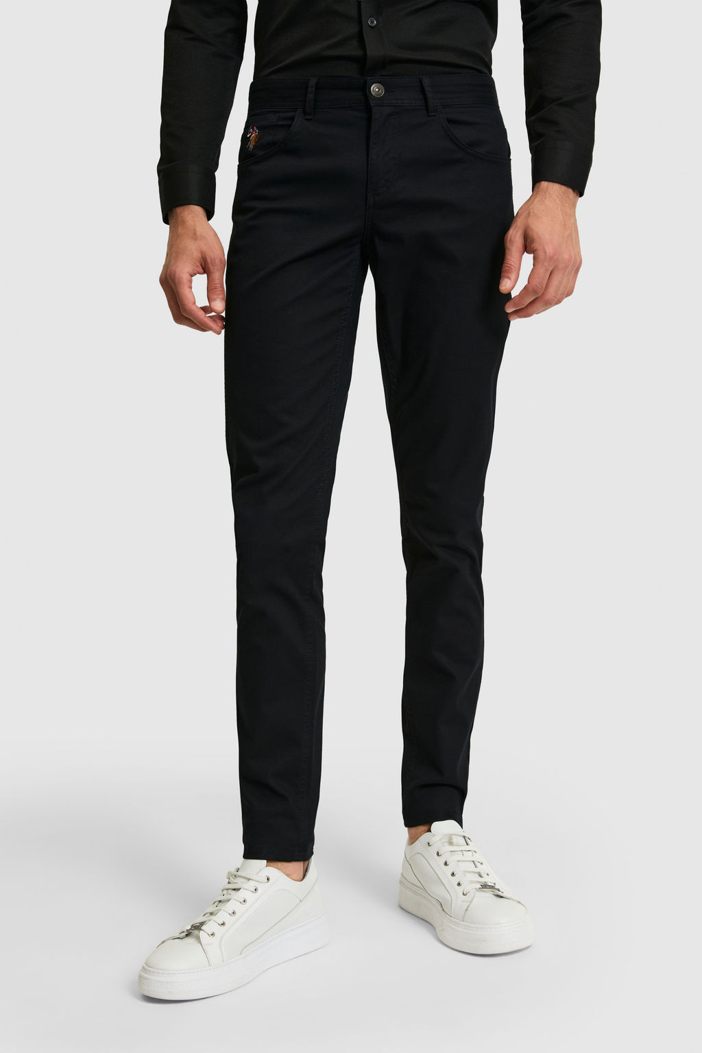 Erkek Slim Fit Siyah Kanvas / Chino Pantolon - U.s. polo assn фото 2