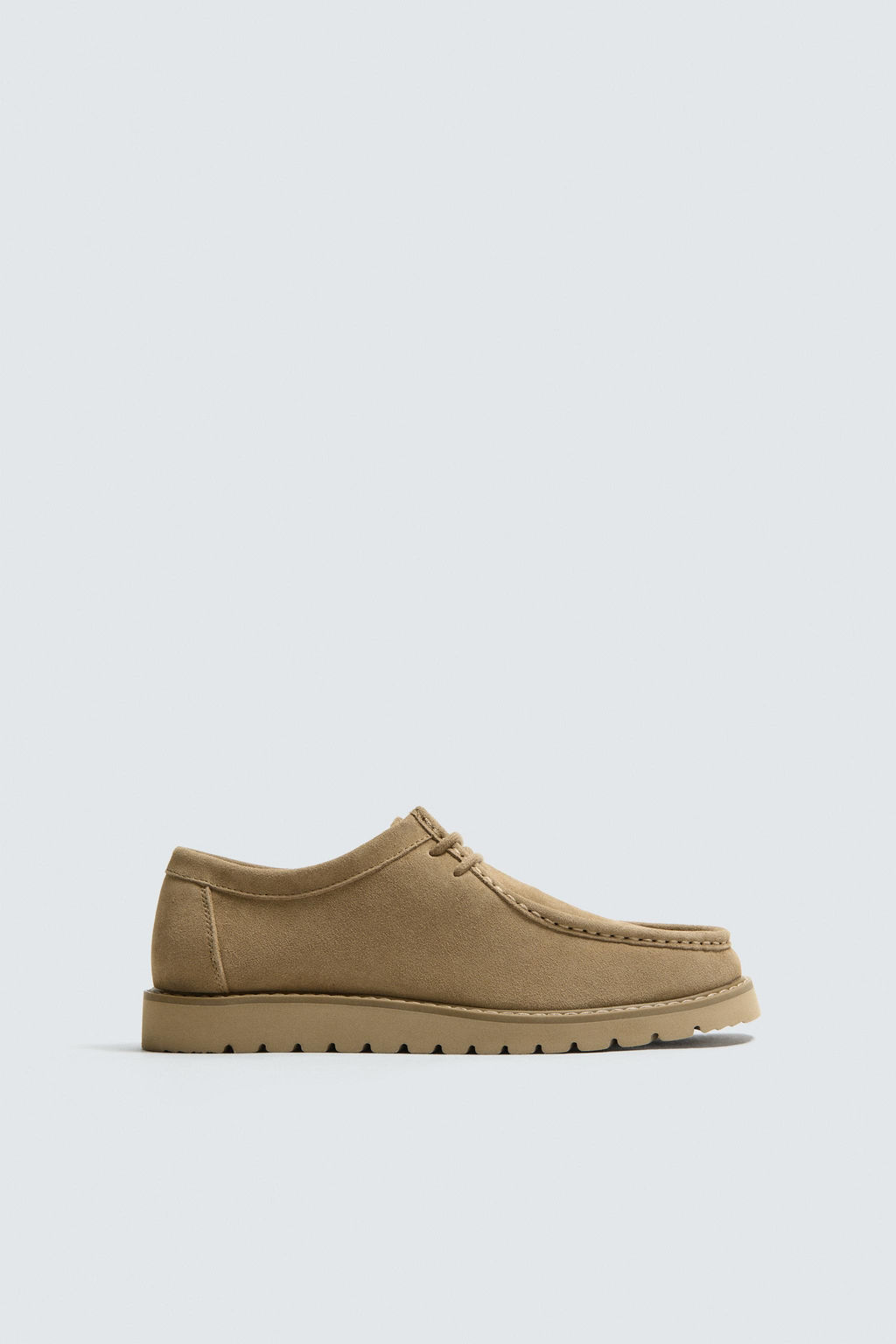 LEATHER MOC TOE SHOES - Zara фото 11