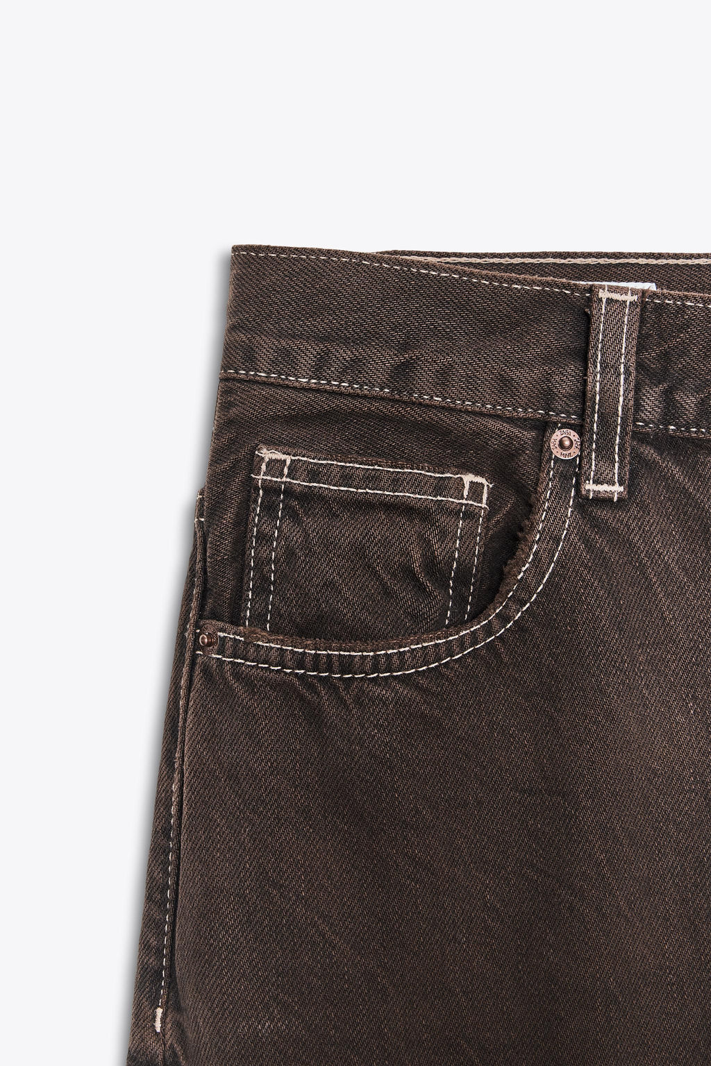 TRF STRAIGHT HIGH-WAIST JEANS - Zara фото 9